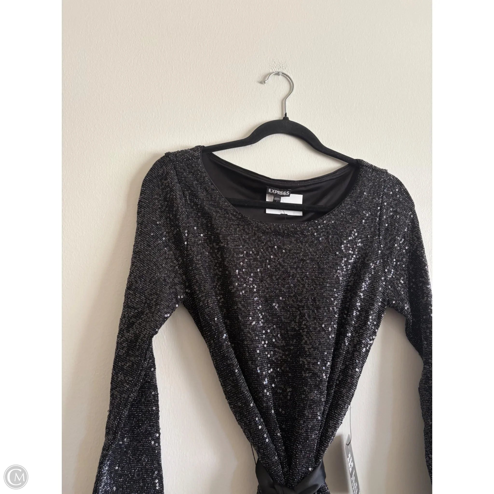 Dress Party Midi By Express In Black, Size: S - Image 3