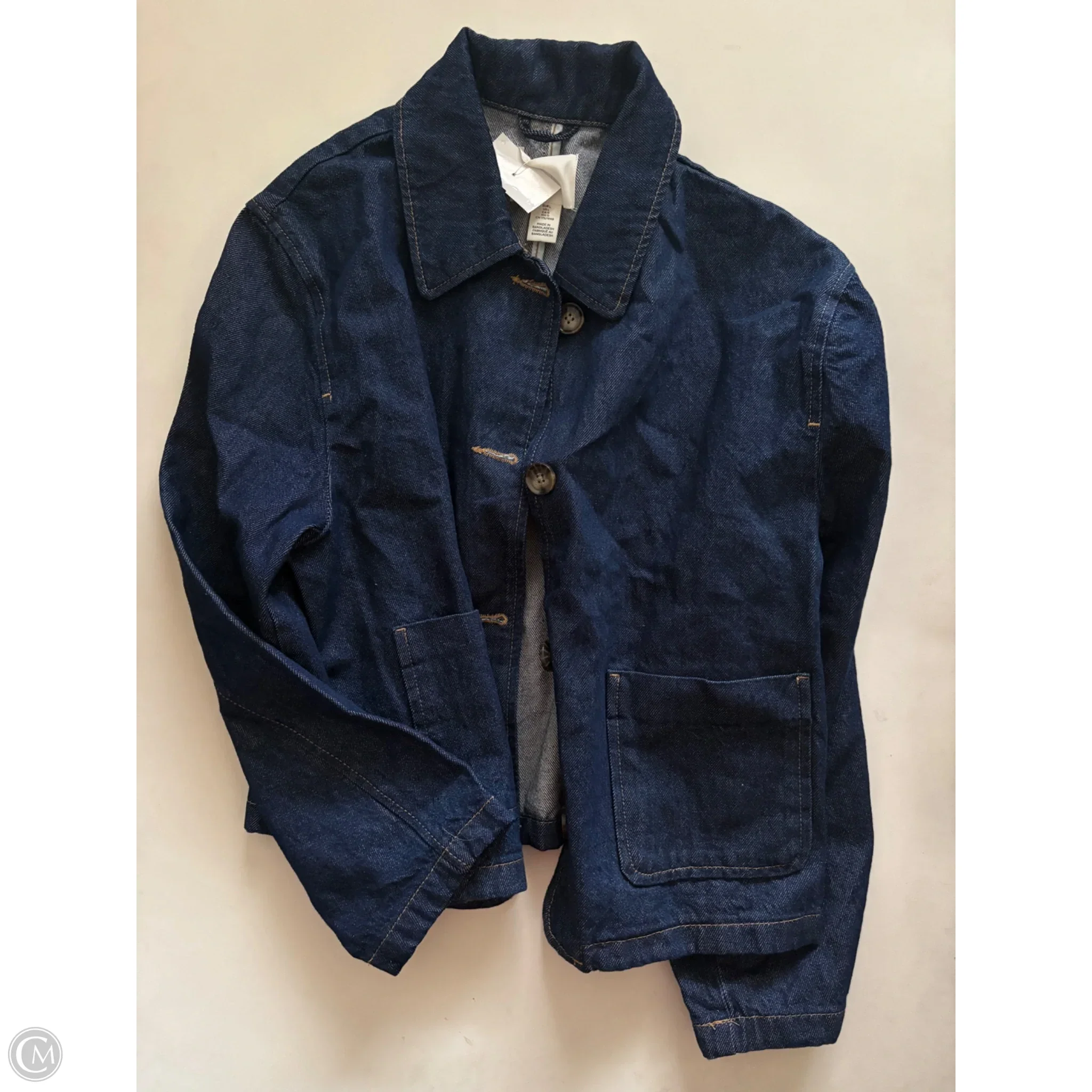 Jacket Denim By H&m In Blue, Size: L - Image 1