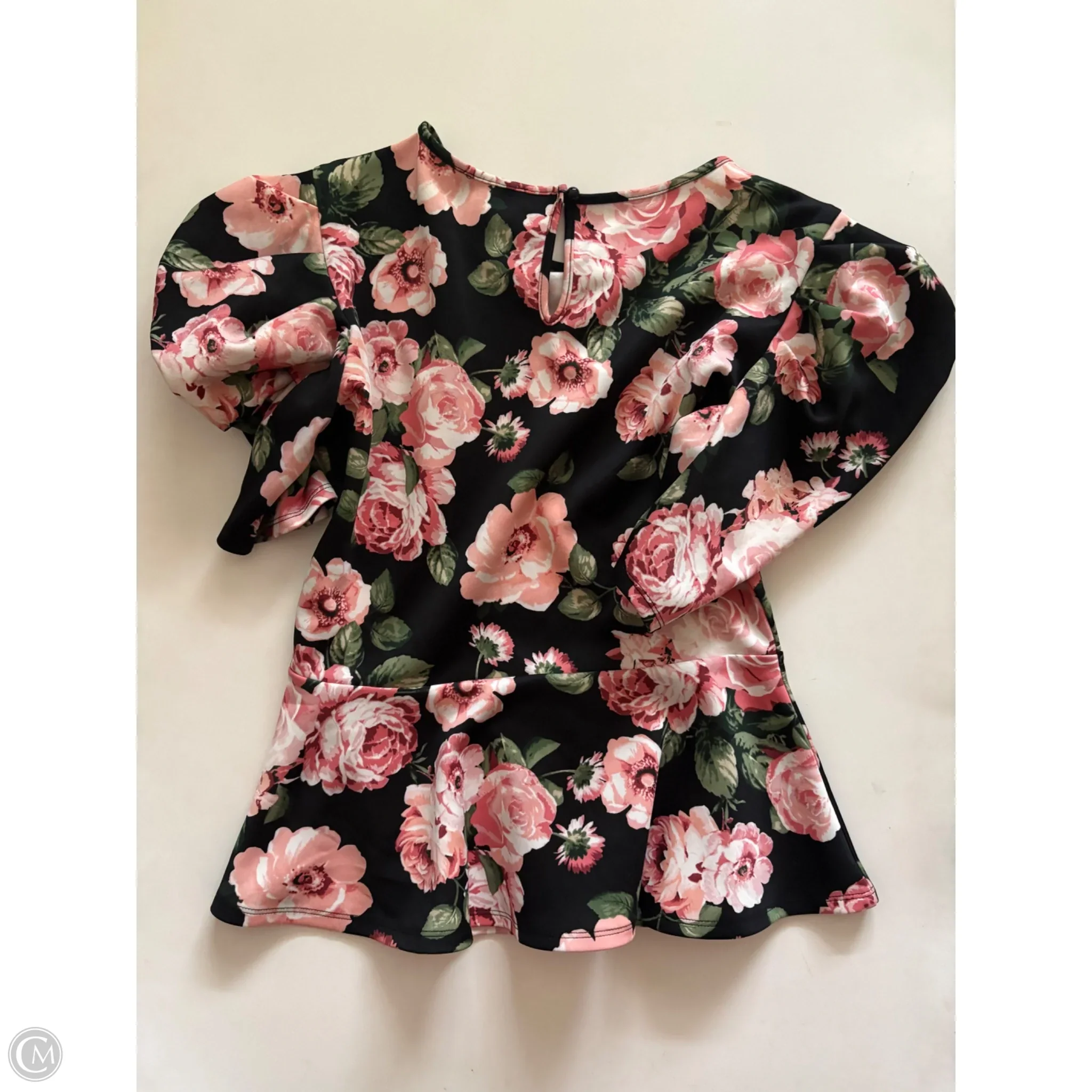 Top Short Sleeve By Love J In Floral Print, Size: L - Image 2