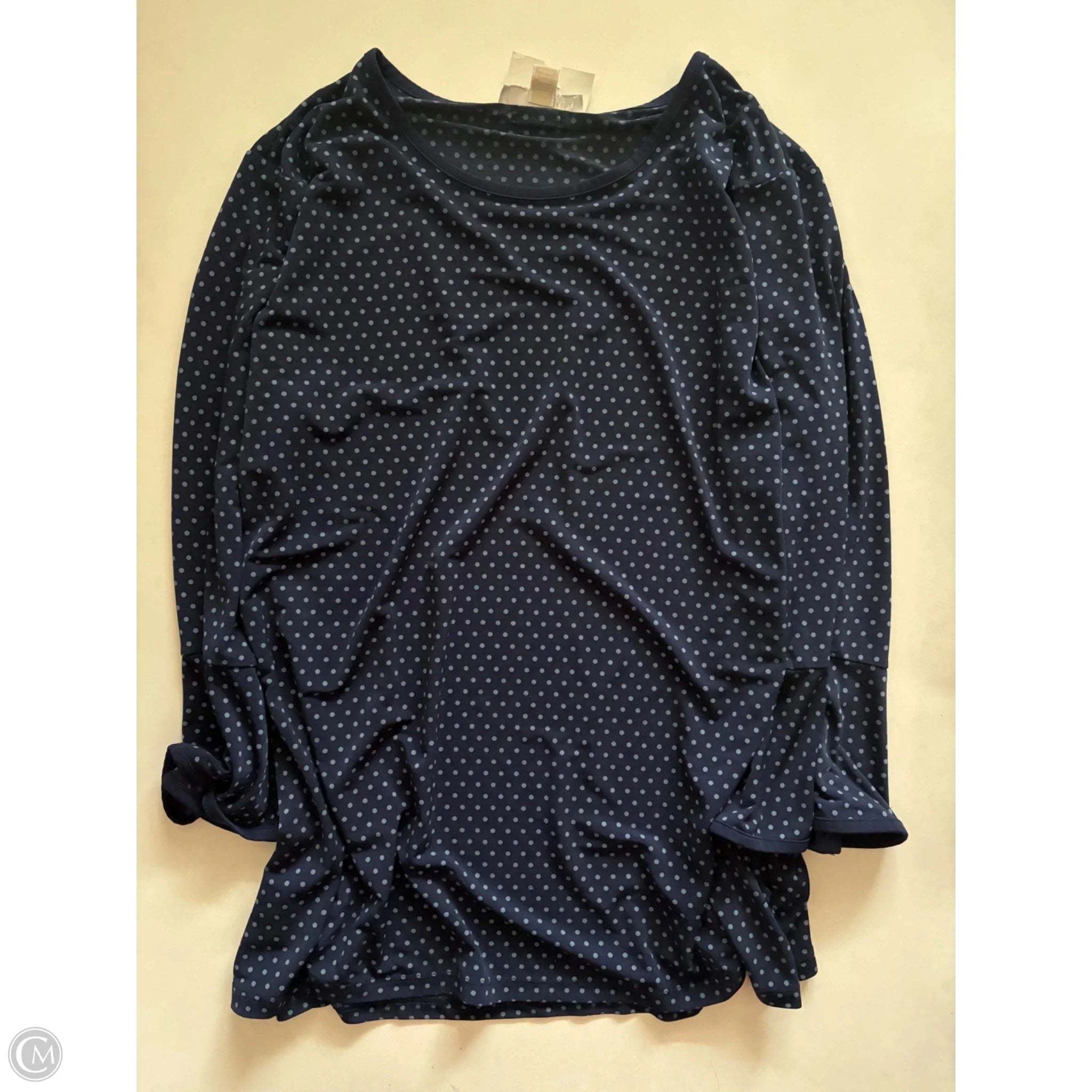 Blouse Designer By Michael Kors In Navy, Size: 2x - Image 1