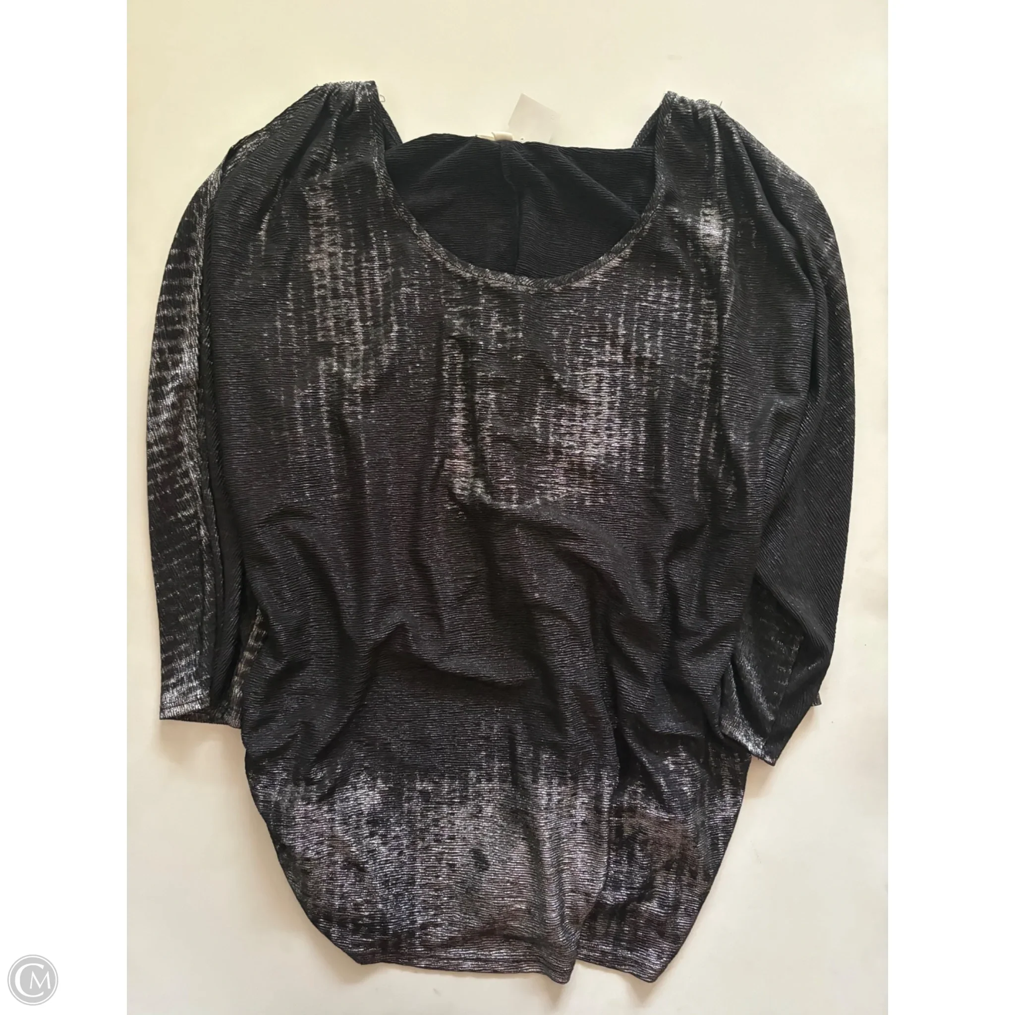 Blouse Long Sleeve By Paper Planet In Black, Size: 2x - Image 1