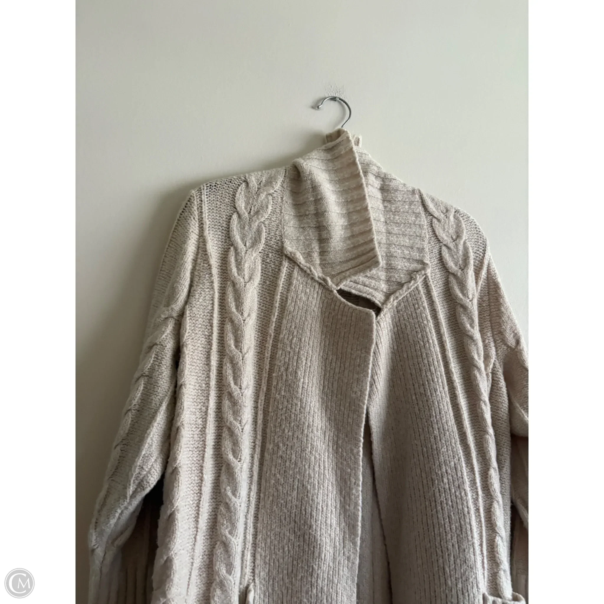 Sweater Cardigan By Torrid In Cream, Size: 2x - Image 3