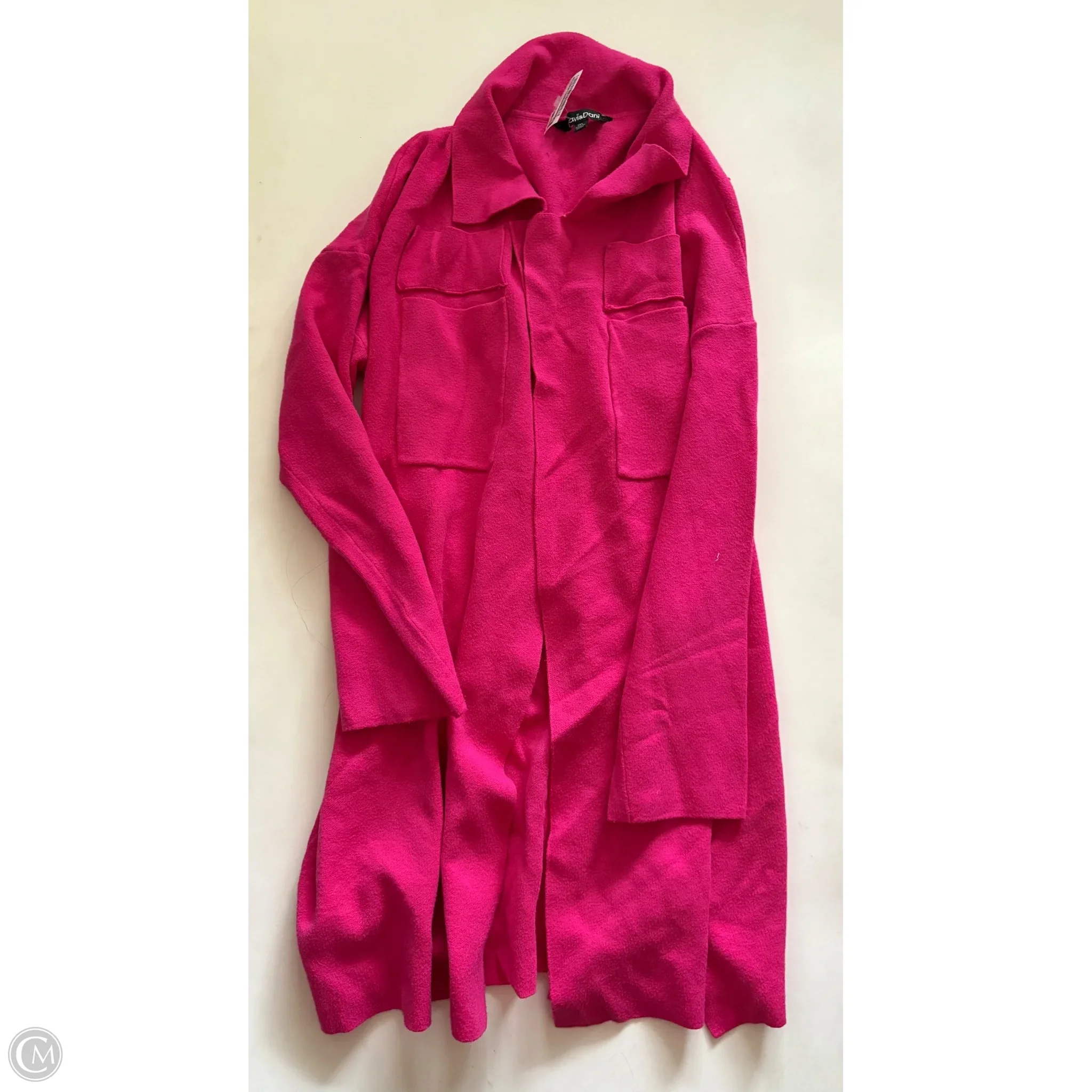 Sweater Cardigan By Davi & Dani In Pink, Size: 1x - Image 1