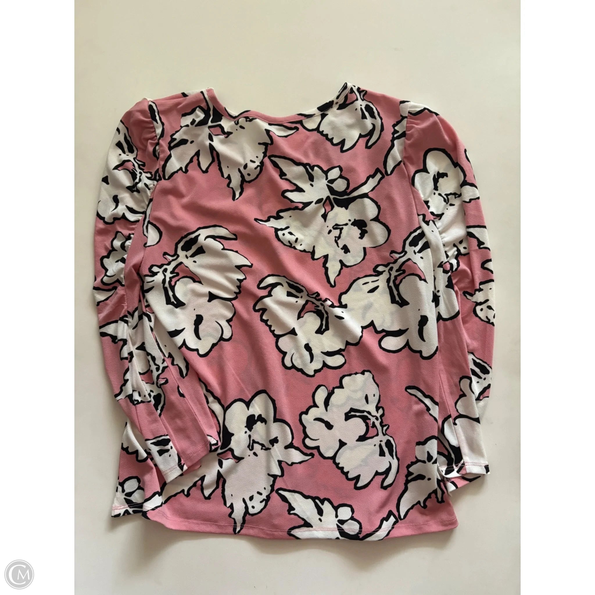 Blouse Long Sleeve By Cato In Pink, Size: M - Image 2
