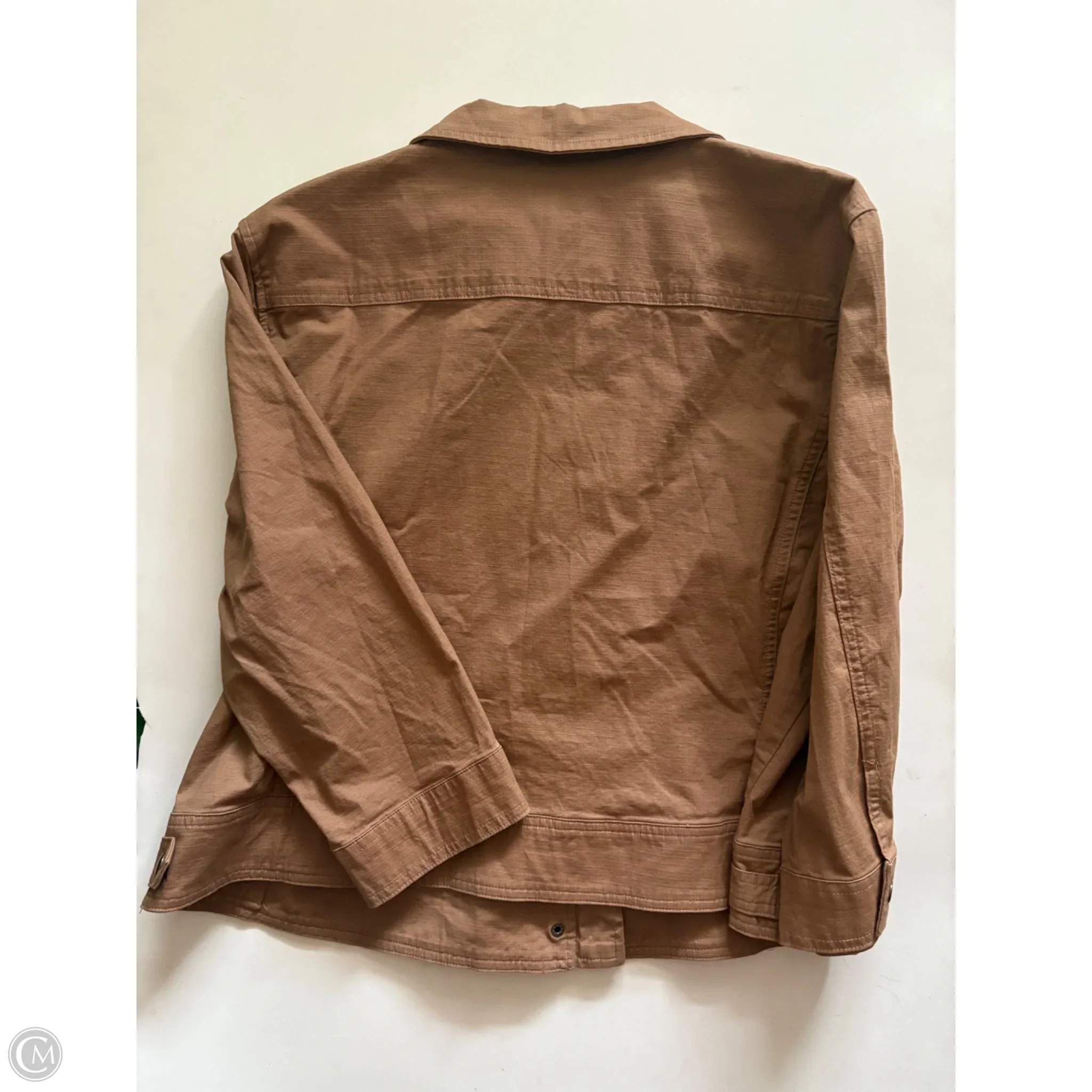 Jacket Moto By Ruby Rd In Brown, Size: Xl - Image 2