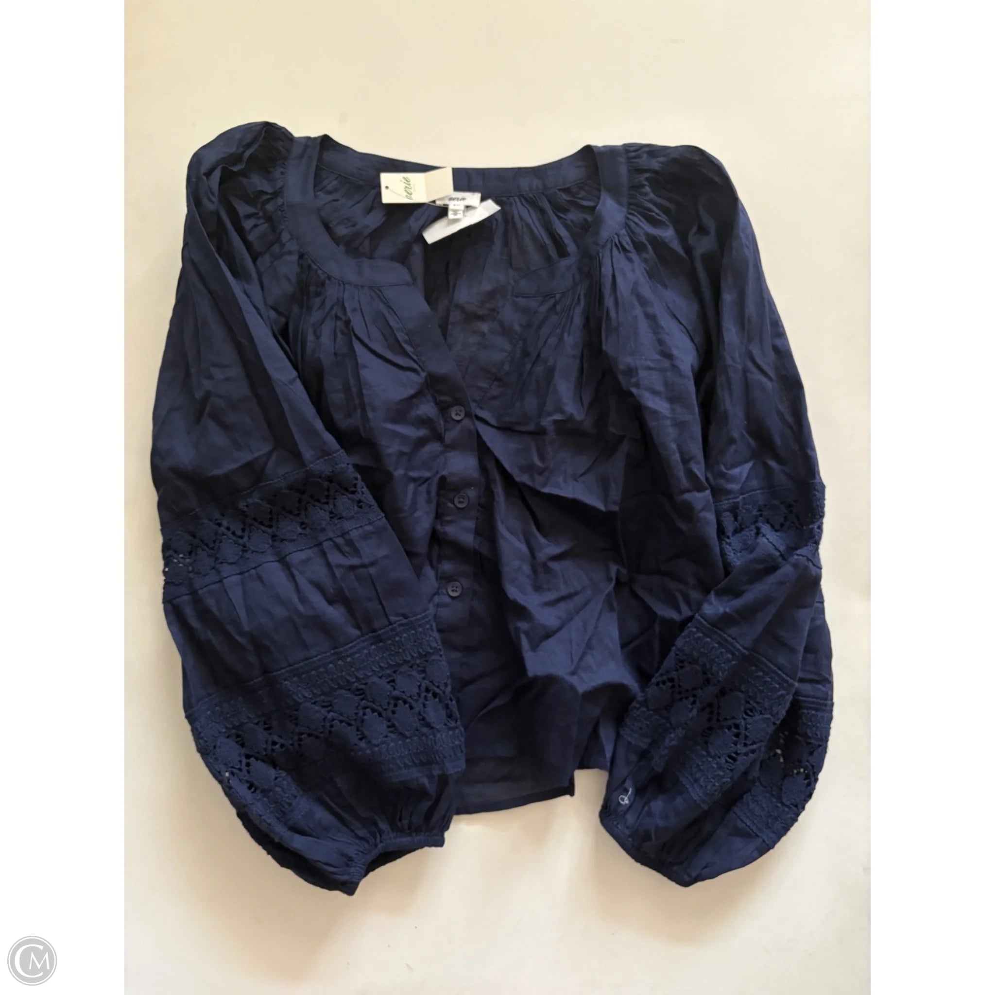 Top Long Sleeve By Aerie In Navy, Size: Xs - Image 1