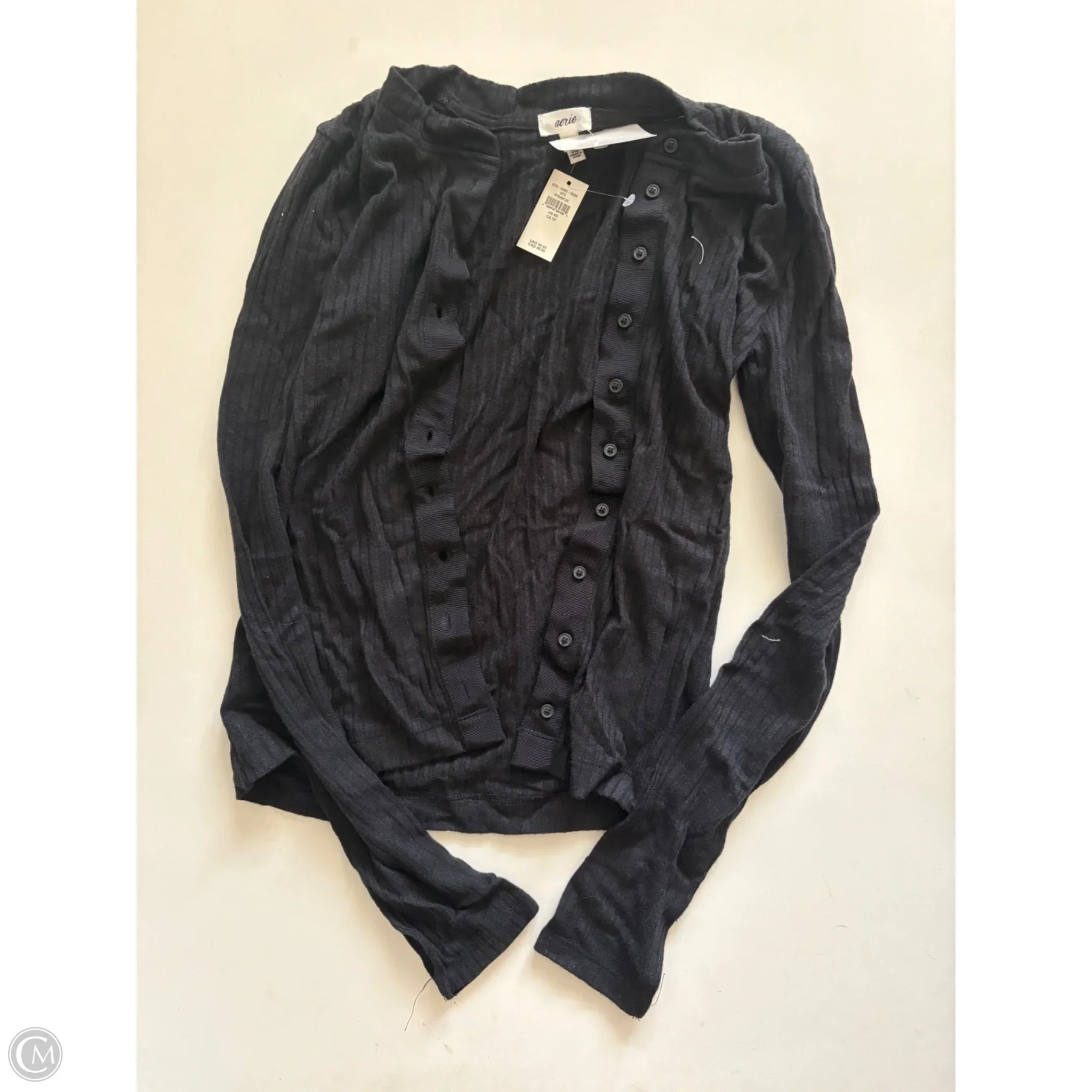 Sweater Cardigan By Aerie In Black, Size: Xs - Image 1