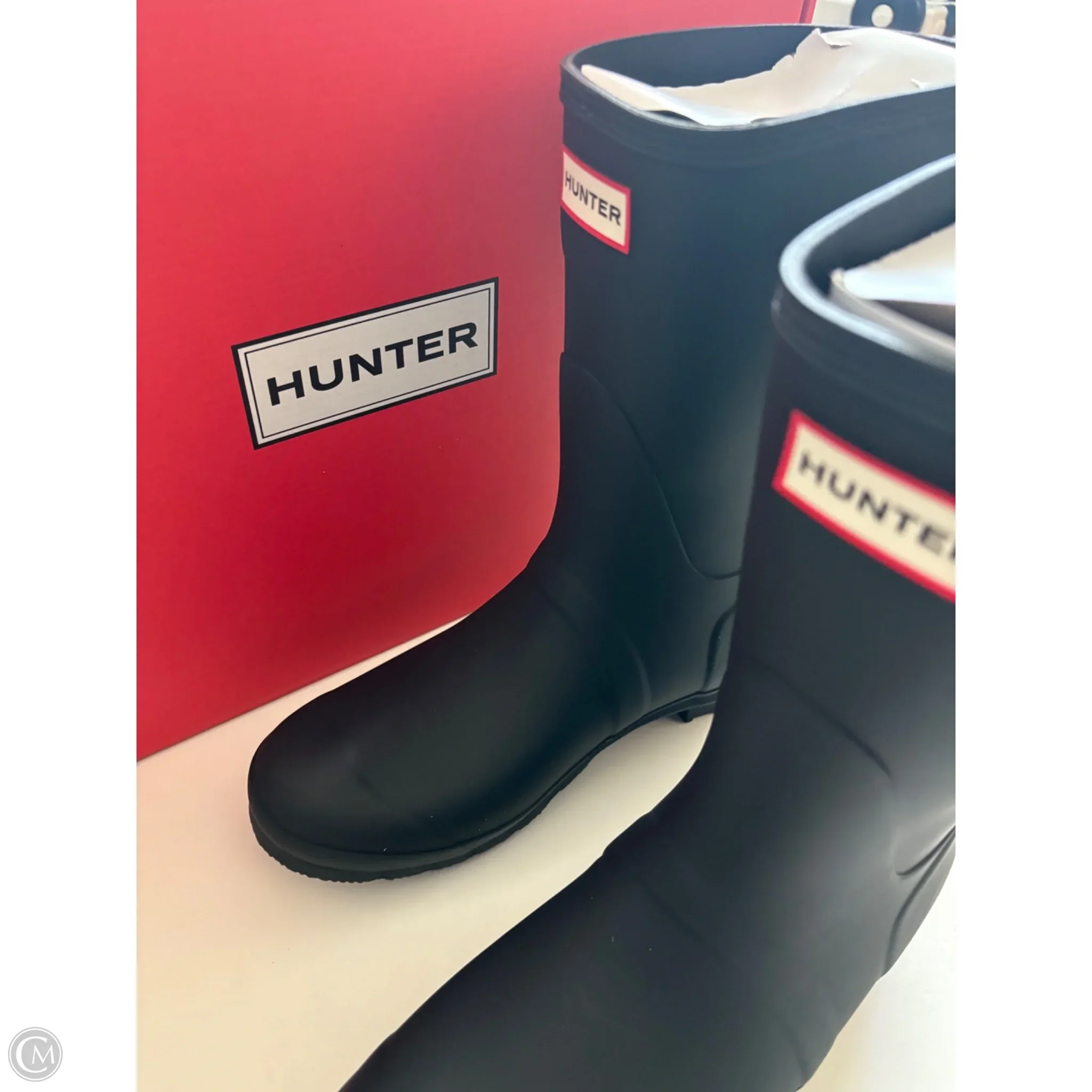 Boots Rain By Hunter In Black, Size: 10 - Image 3
