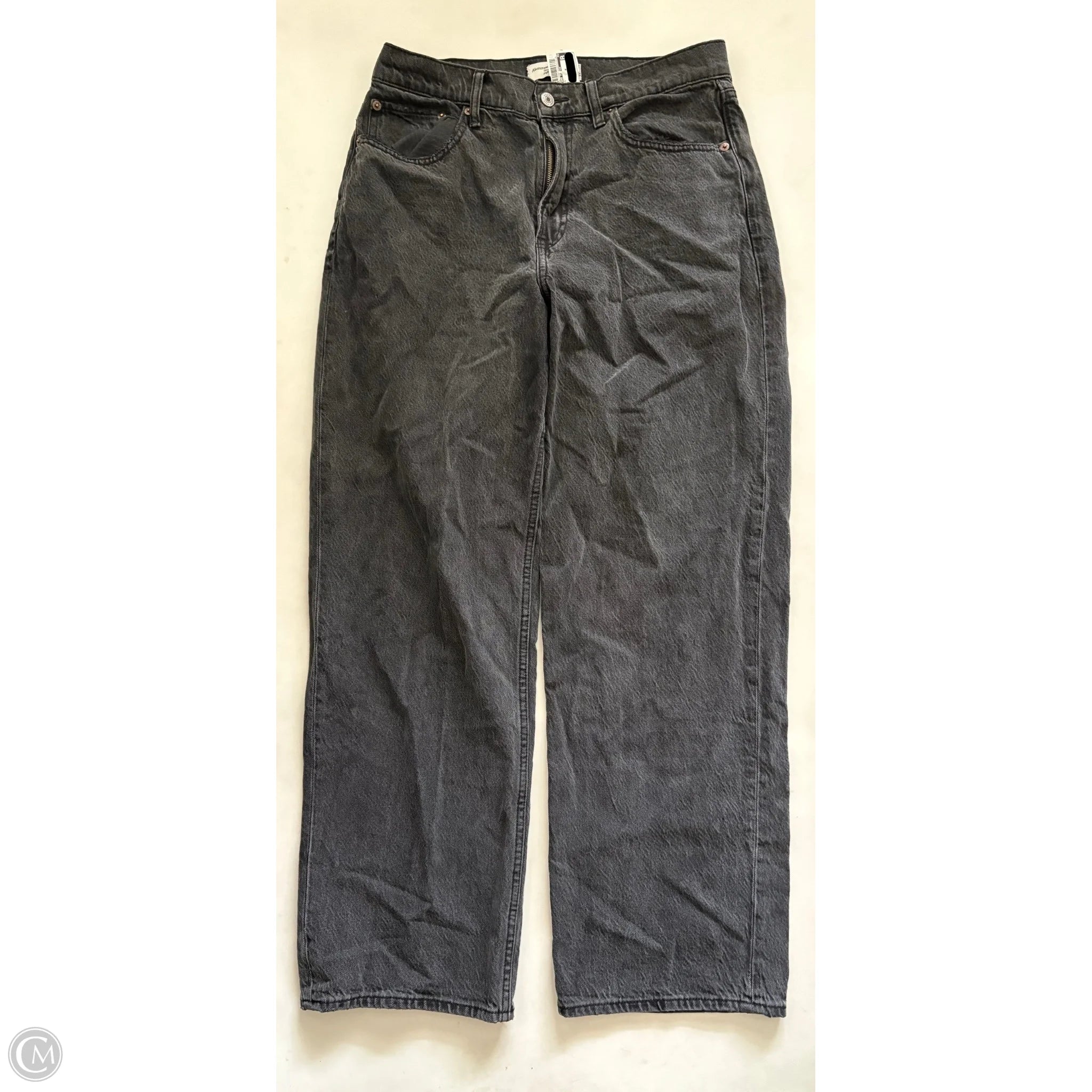 Jeans Wide Leg By Abercrombie And Fitch In Black, Size: 10 - Image 1