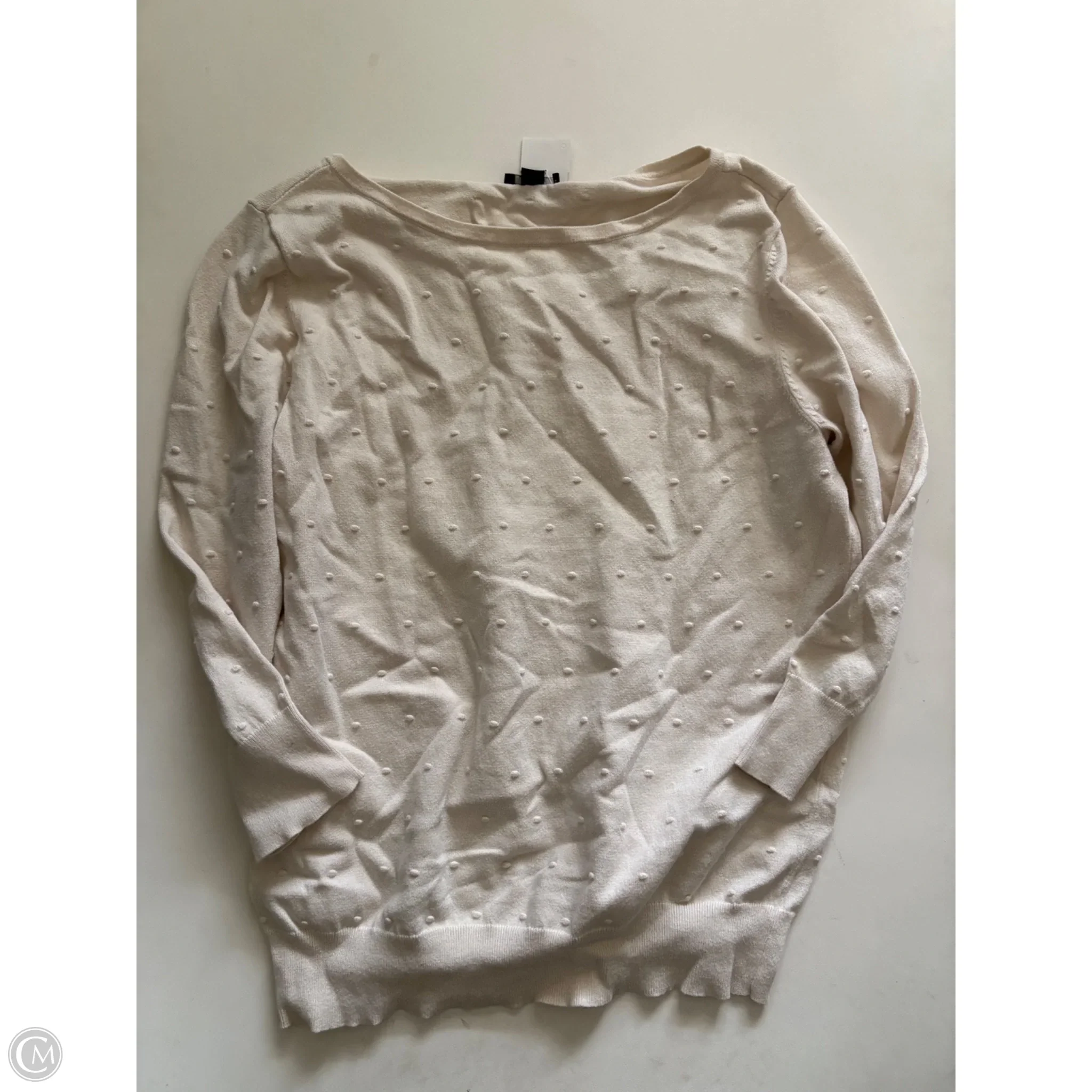 Sweater By Ann Taylor In Cream, Size: L - Image 1