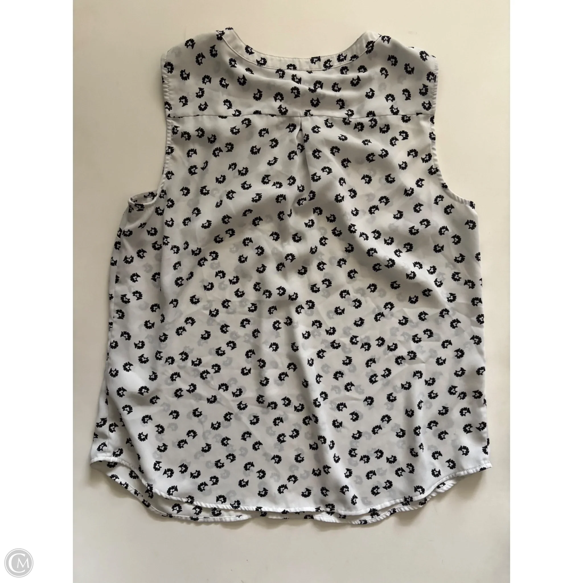 Blouse Sleeveless By Talbots In White, Size: Lp - Image 2