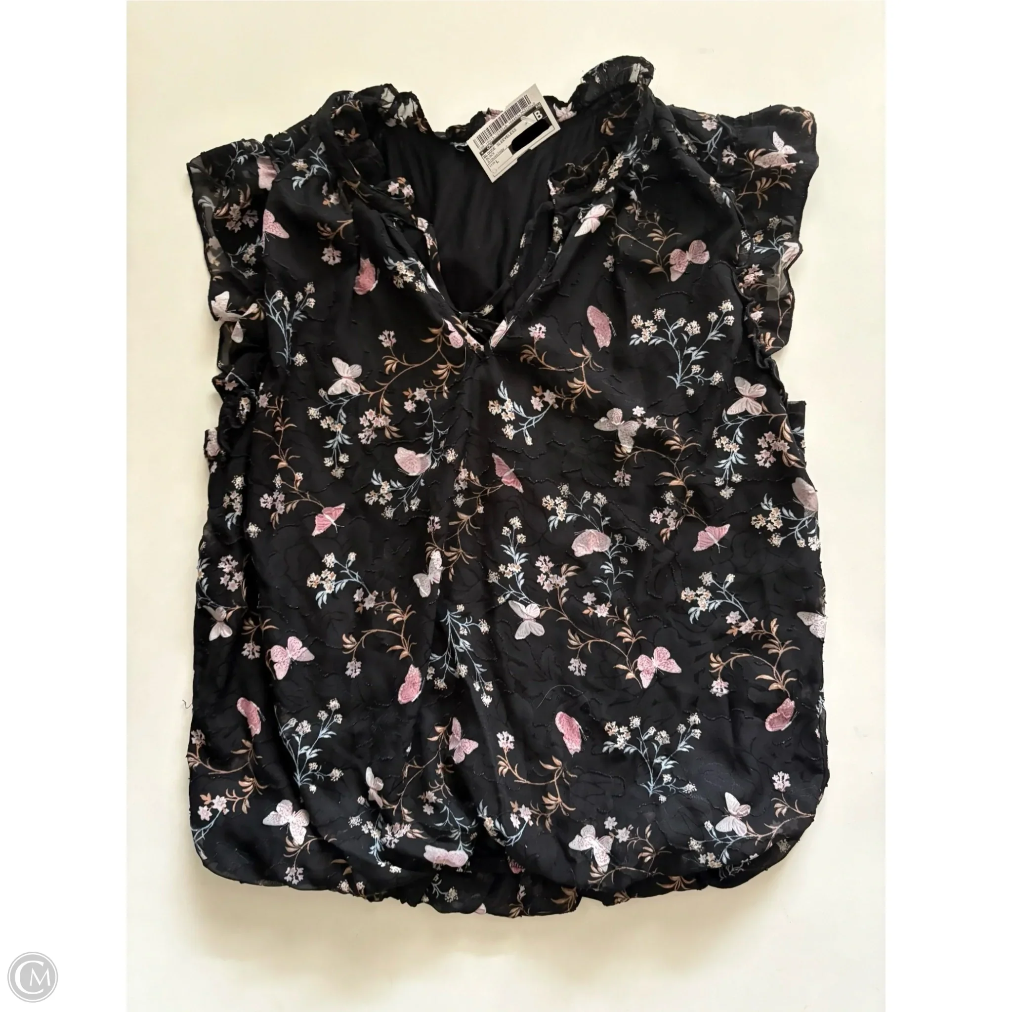 Blouse Sleeveless By Blousology In Black, Size: L - Image 1