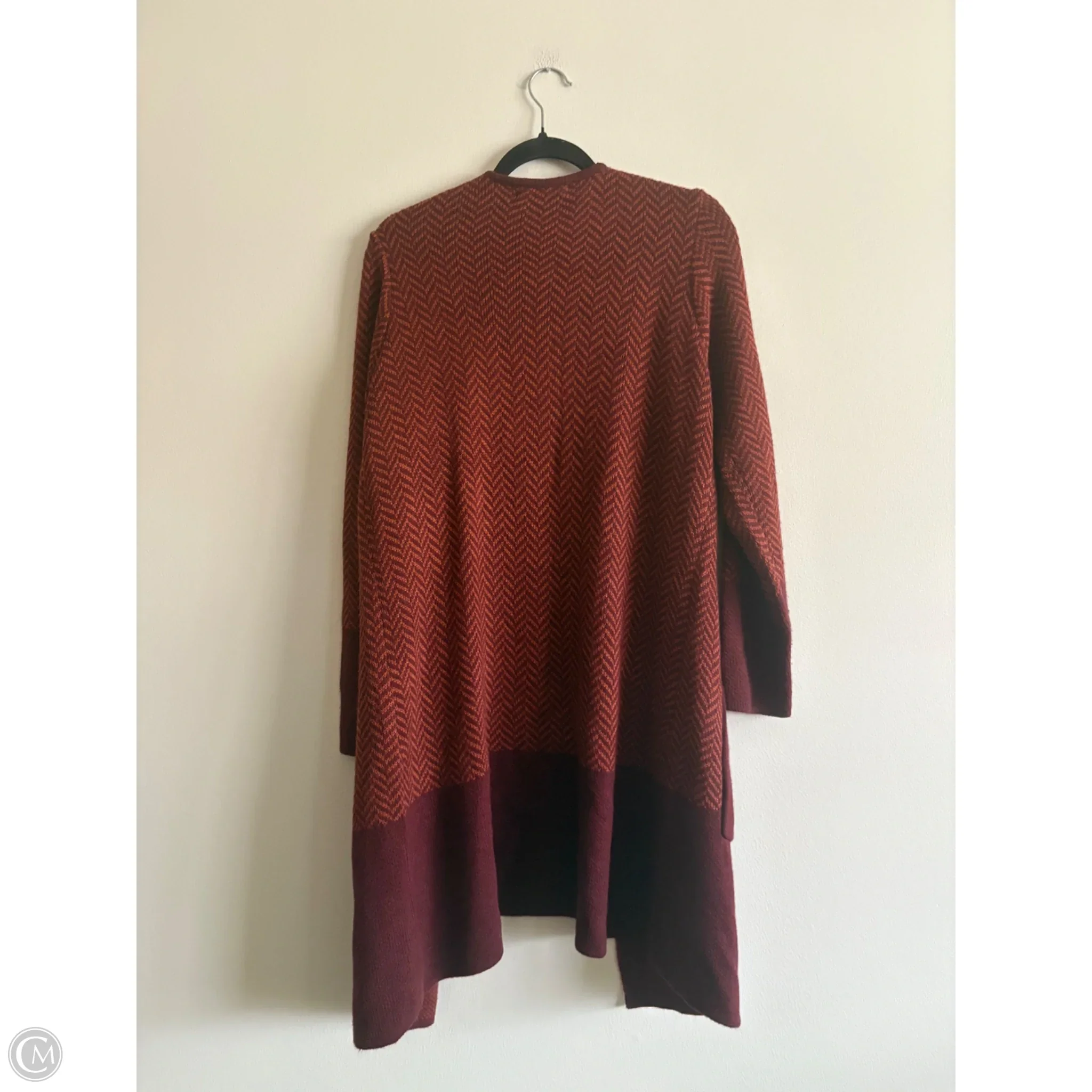 Sweater Cardigan By Adrianna Papell In Red, Size: L - Image 2