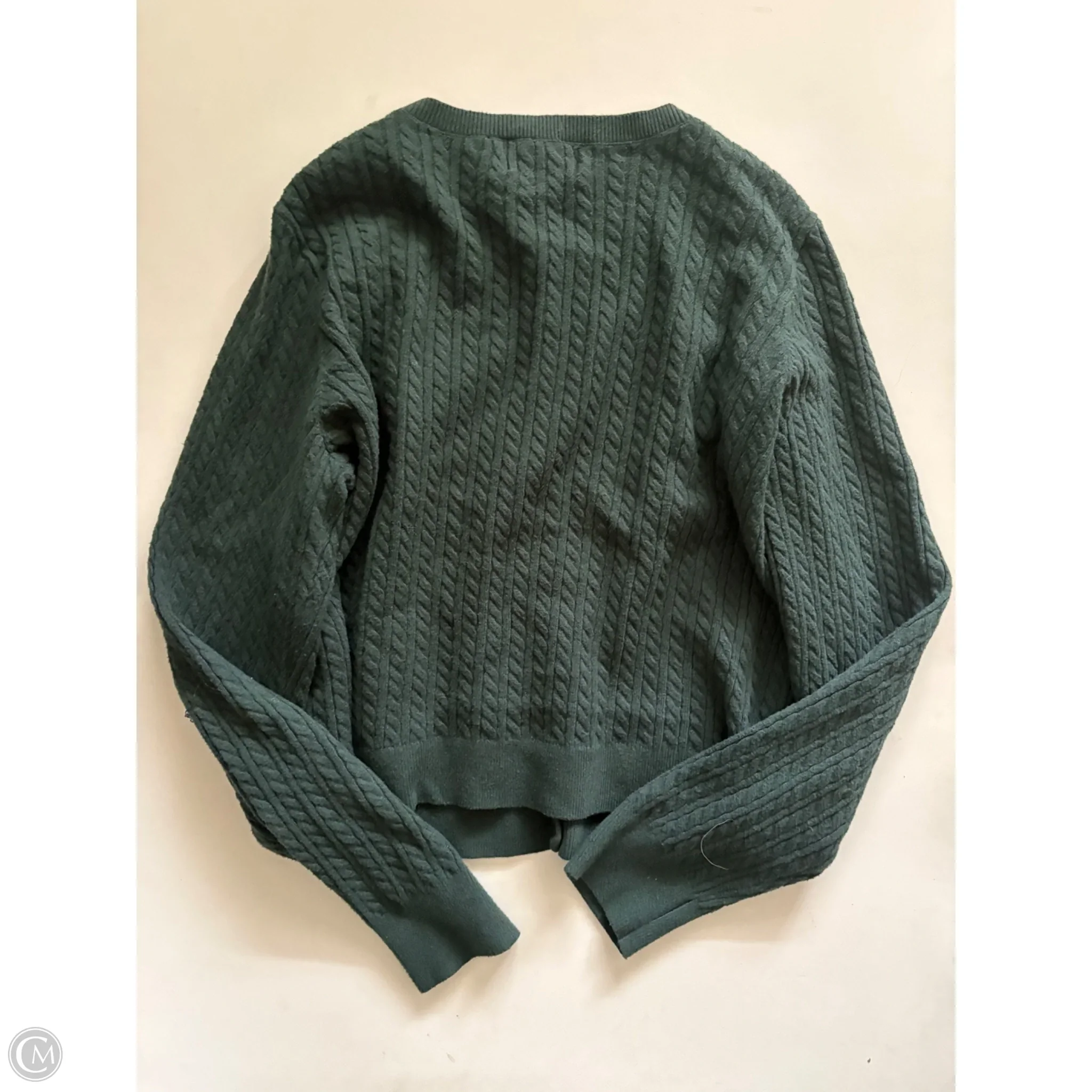 Sweater Cardigan By Old Navy In Green, Size: L - Image 2