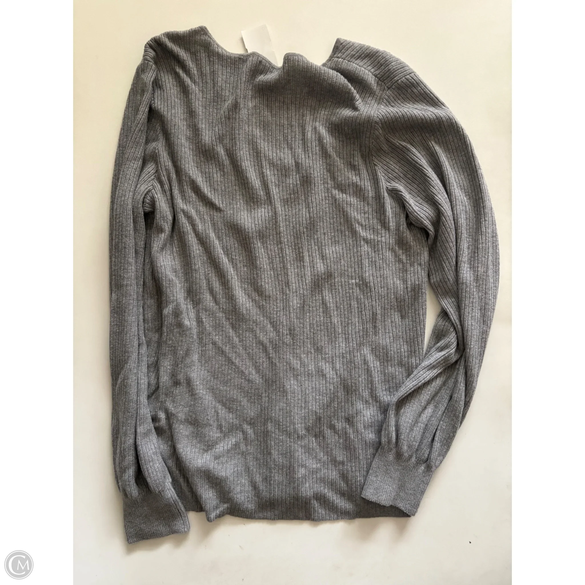 Sweater By Calvin Klein In Grey, Size: L - Image 2