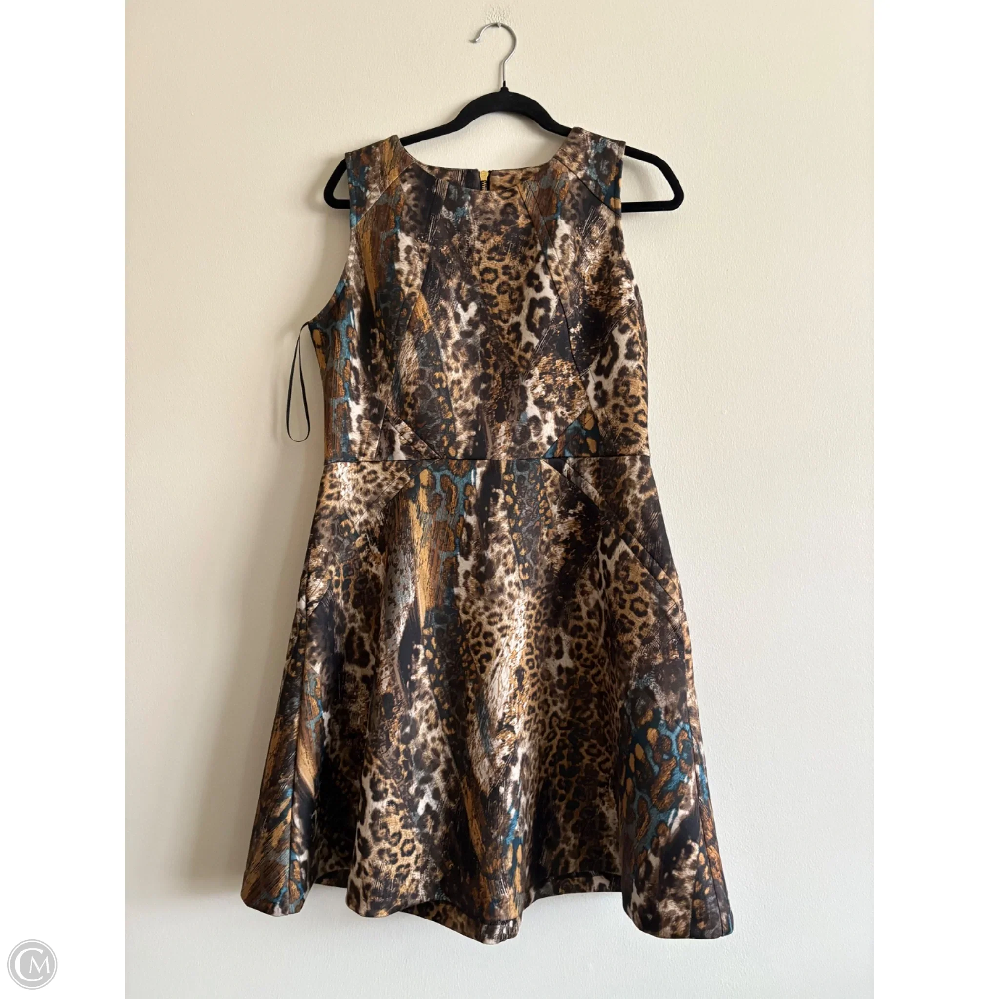 Dress Work By Jennifer Lopez In Animal Print, Size: 14 - Image 1