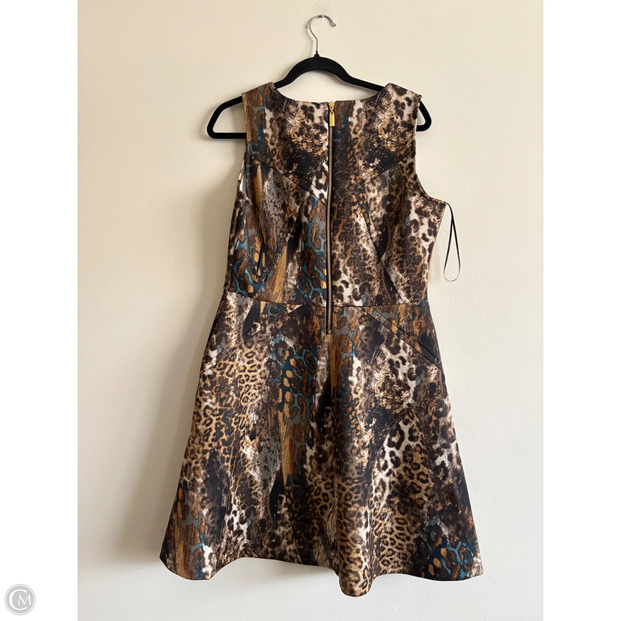 Dress Work By Jennifer Lopez In Animal Print, Size: 14 - Image 2
