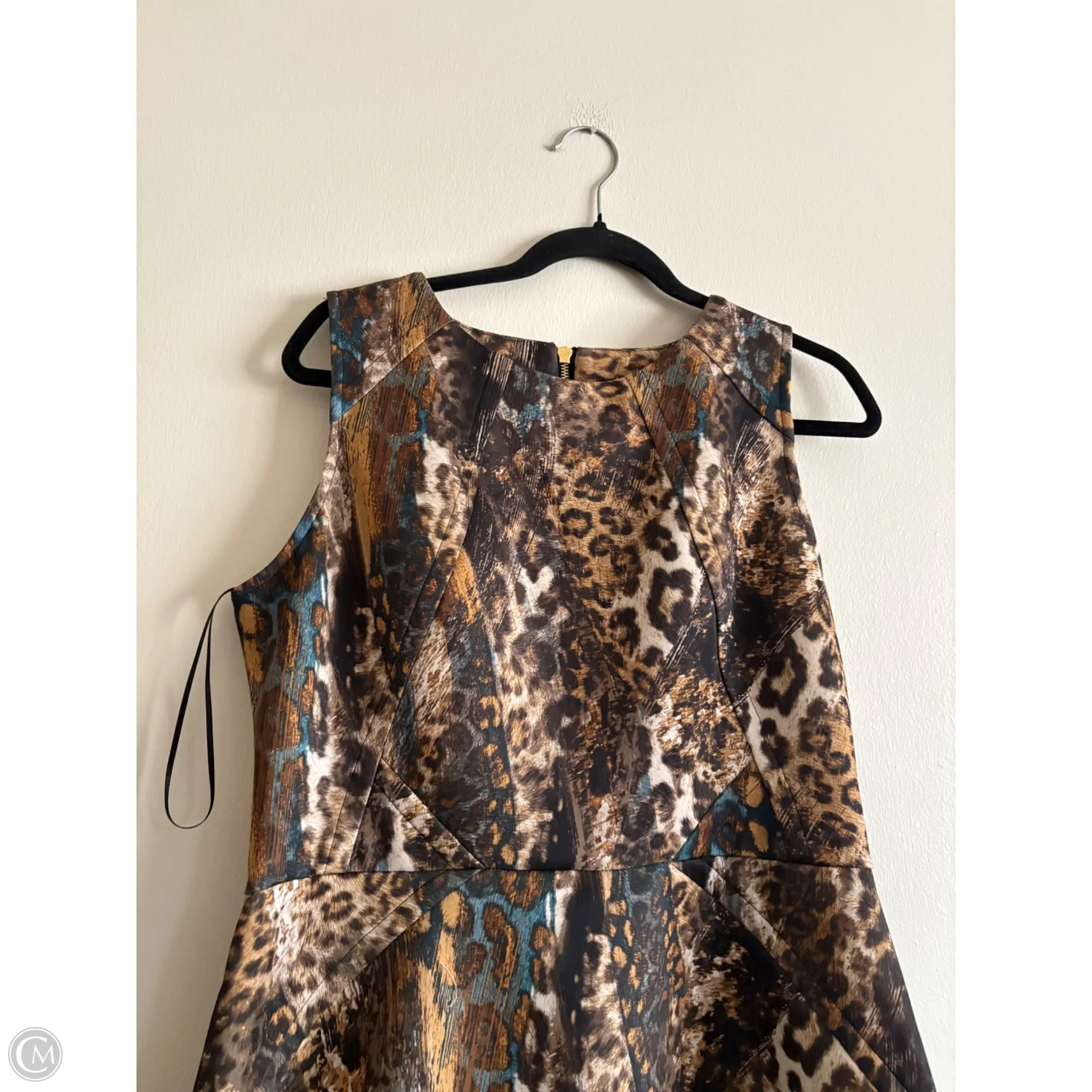 Dress Work By Jennifer Lopez In Animal Print, Size: 14 - Image 3