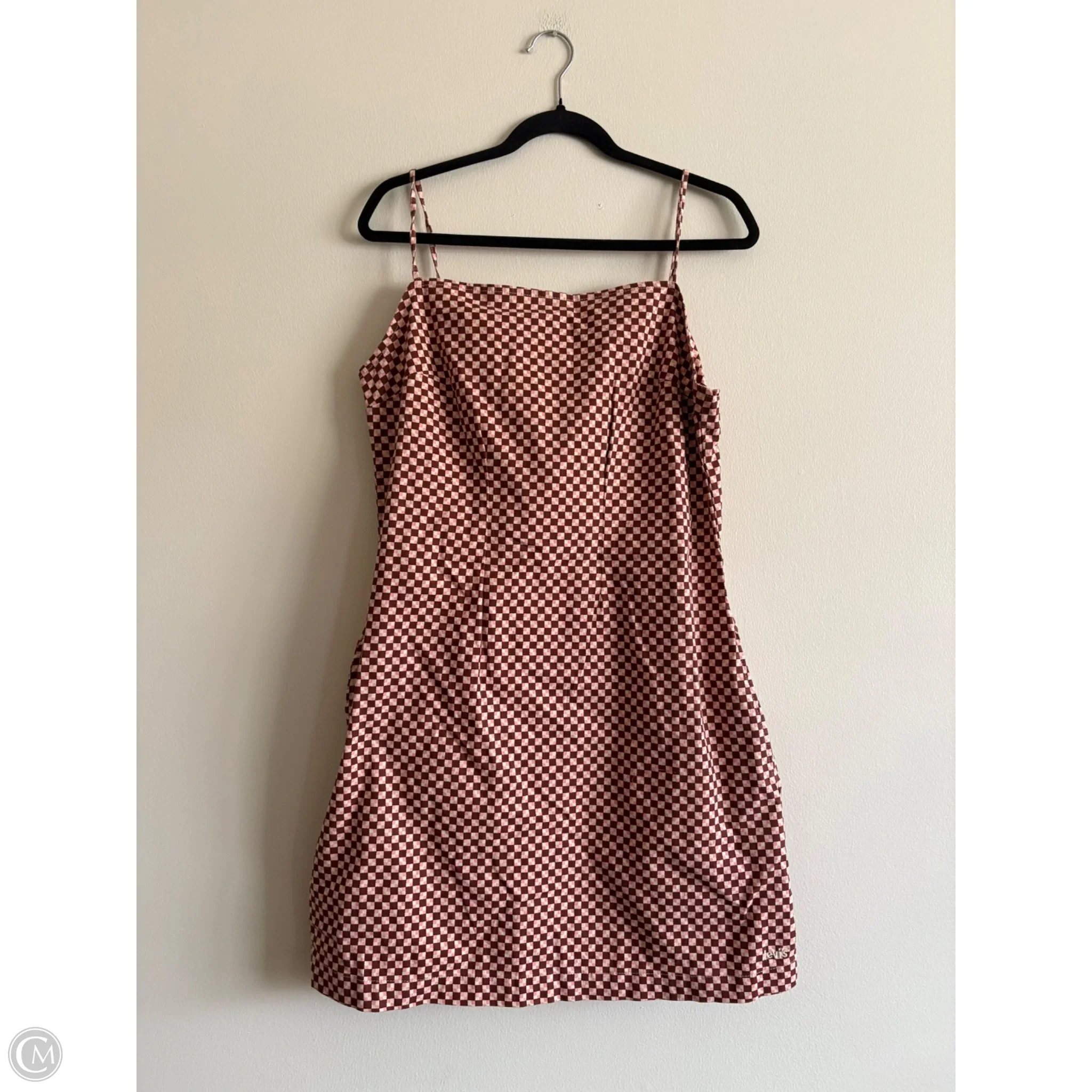 Dress Casual Midi By Levis In Checkered Pattern, Size: L - Image 1