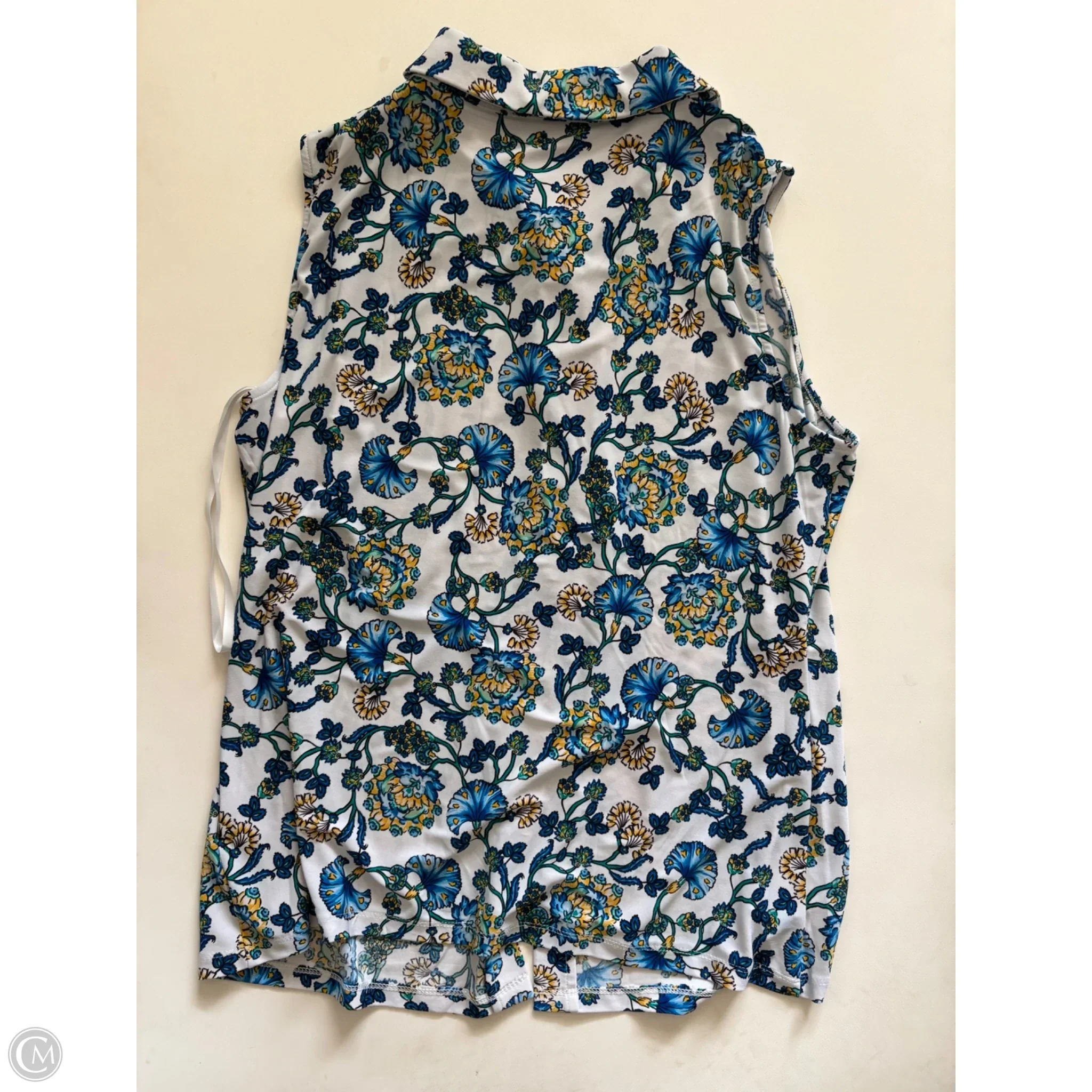 Blouse Sleeveless By Tommy Hilfiger In Floral Print, Size: L - Image 2