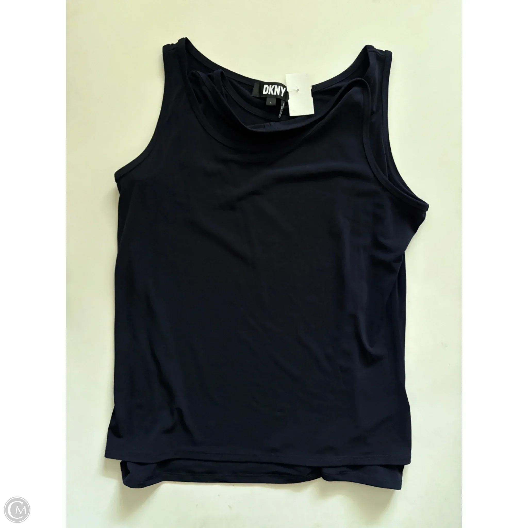 Tank Top By Dkny In Navy, Size: L - Image 1