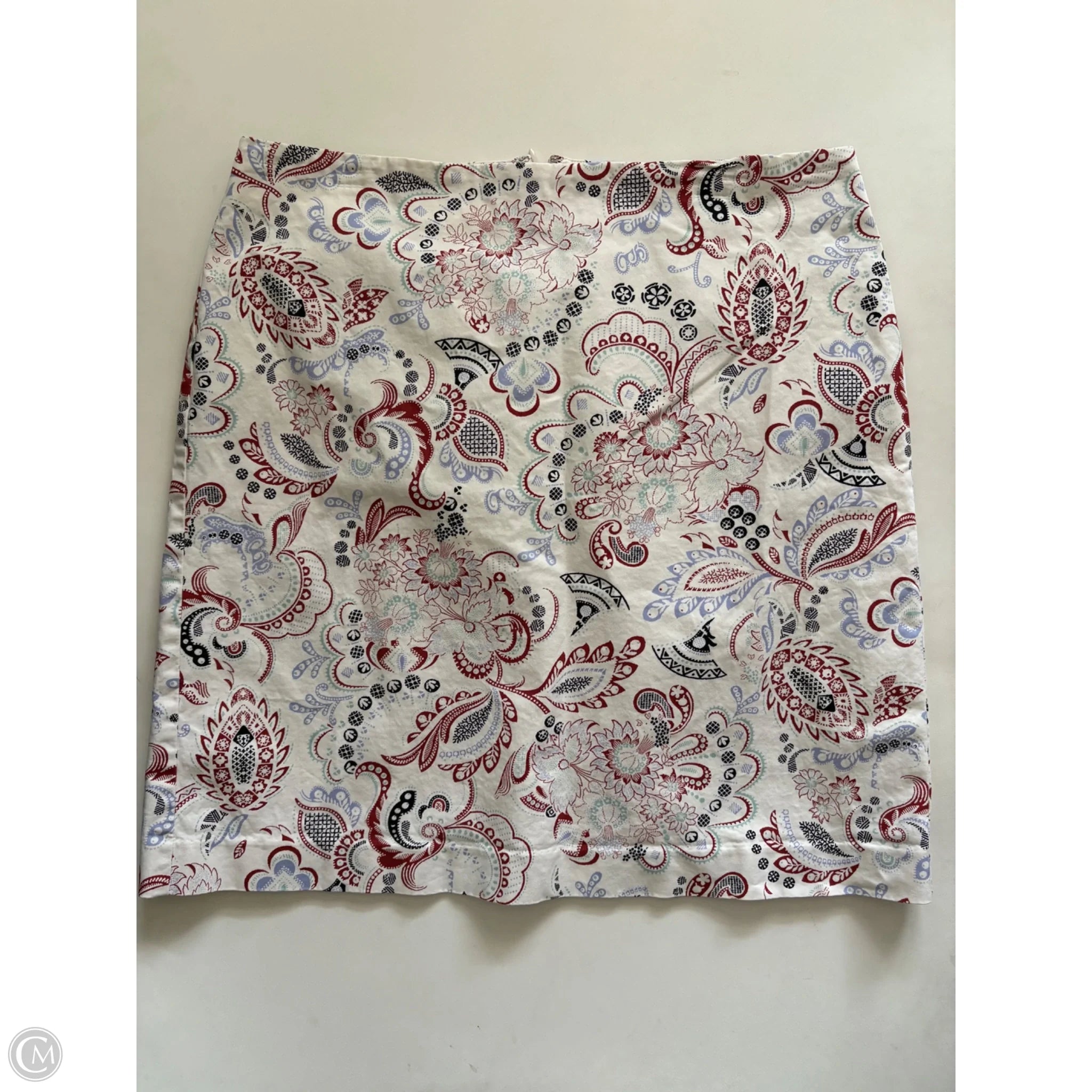 Skirt Midi By Ann Taylor In Paisley Print, Size: 14 - Image 1