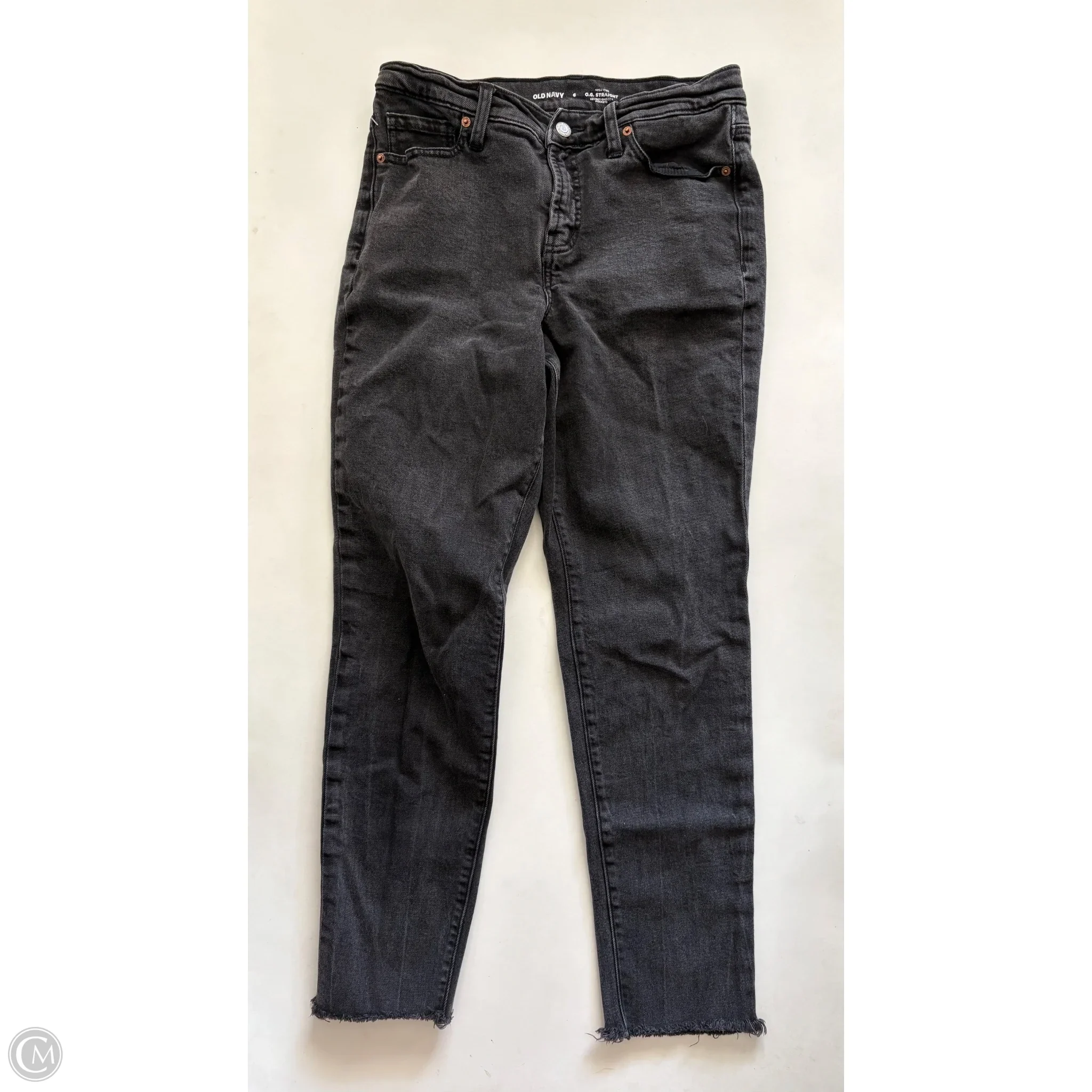 Jeans Straight By Old Navy In Black, Size: 6 - Image 1