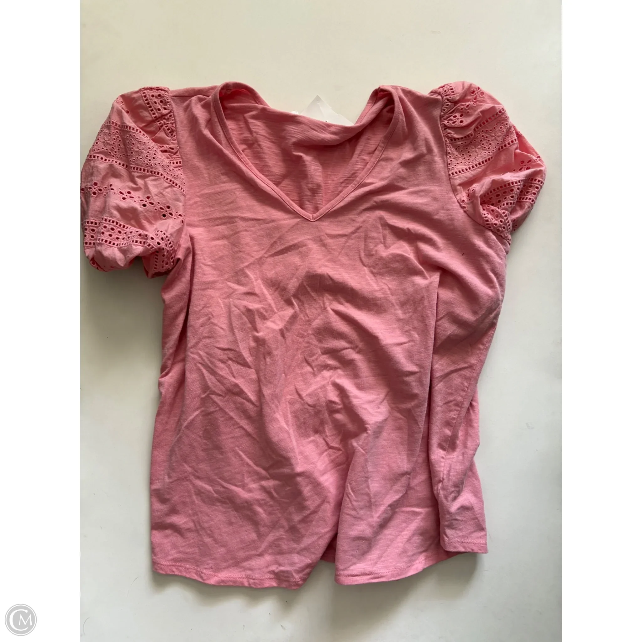 Top Short Sleeve By Passport In Pink, Size: L - Image 1