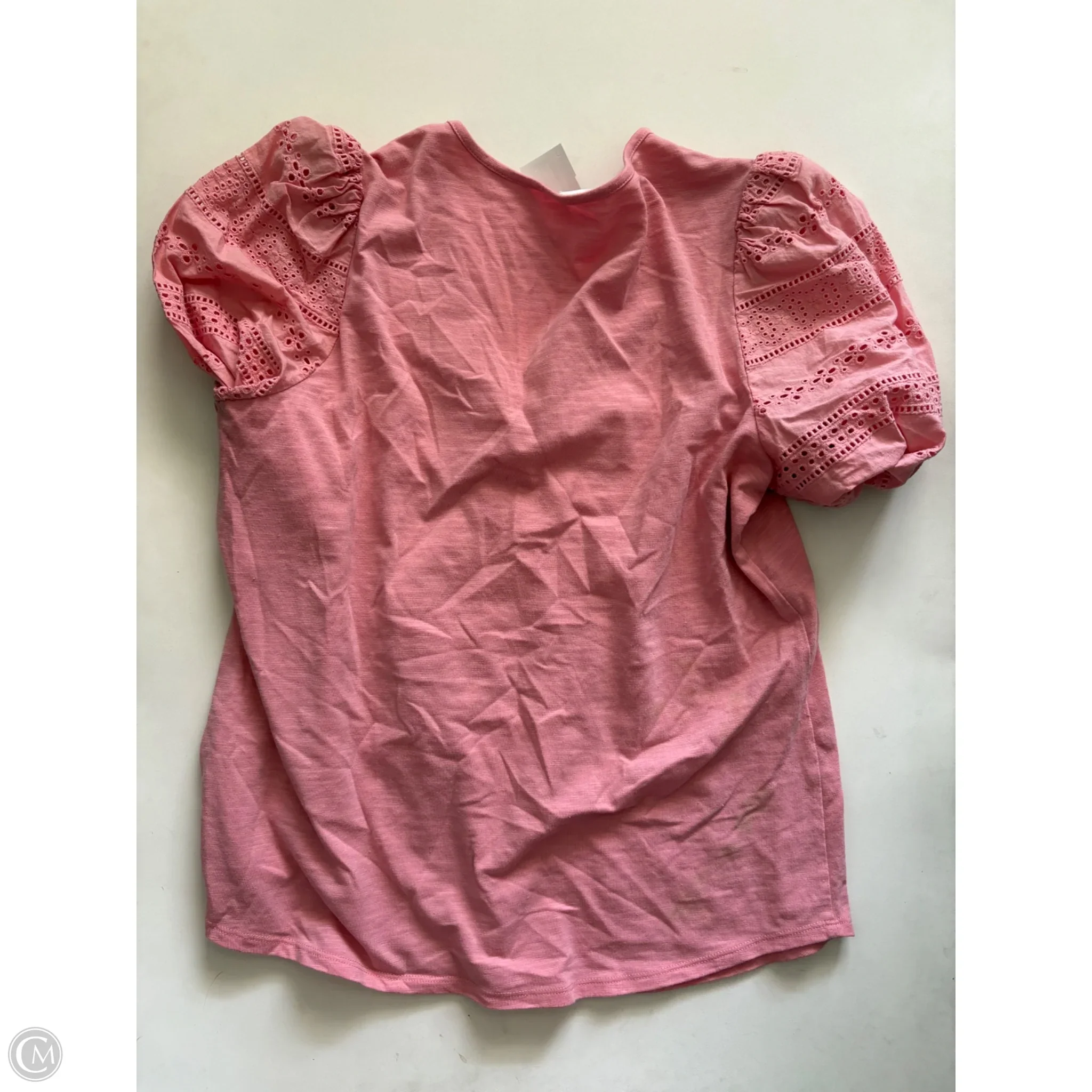 Top Short Sleeve By Passport In Pink, Size: L - Image 2