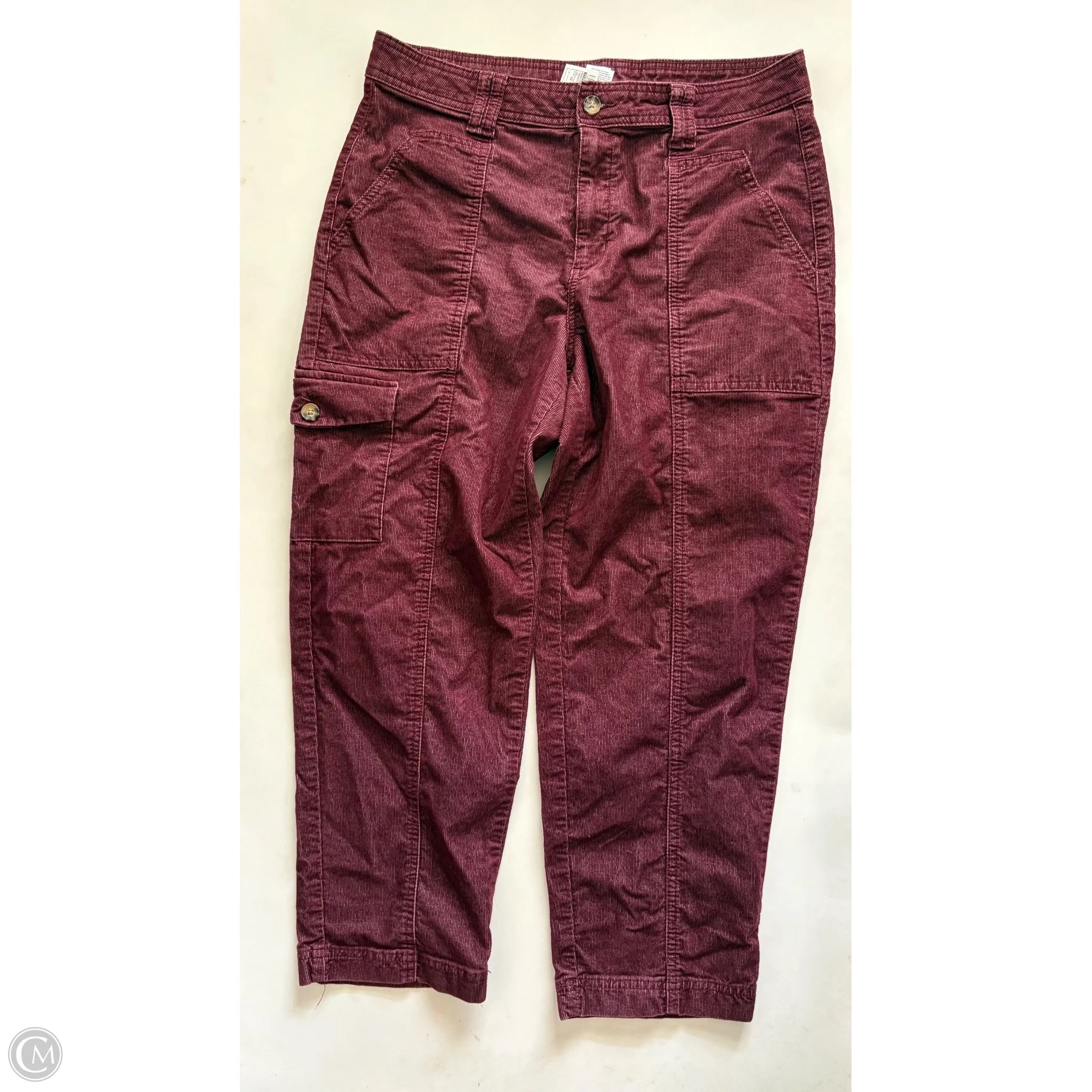 Pants Corduroy By Time And Tru In Maroon, Size: 12 - Image 1