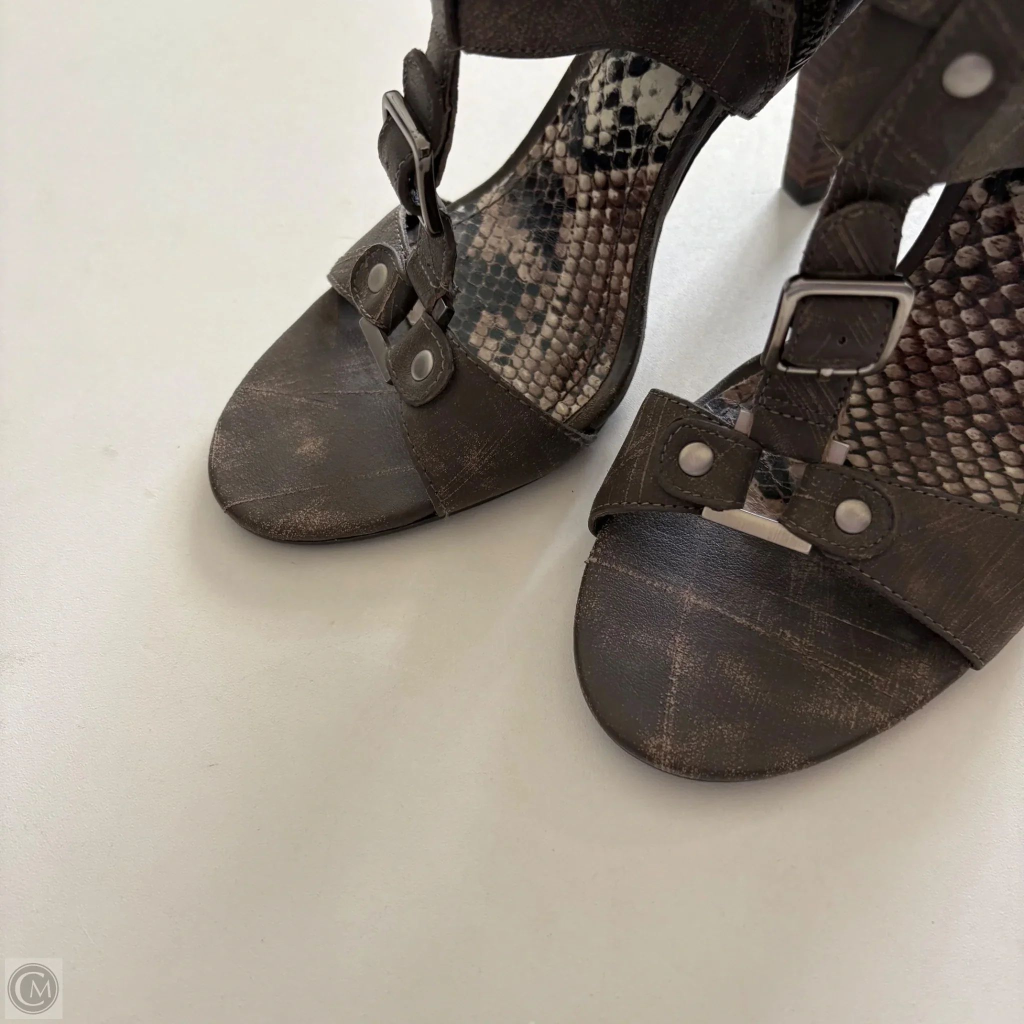 Shoes Heels Block By Gianni Bini In Brown, Size: 8 - Image 3
