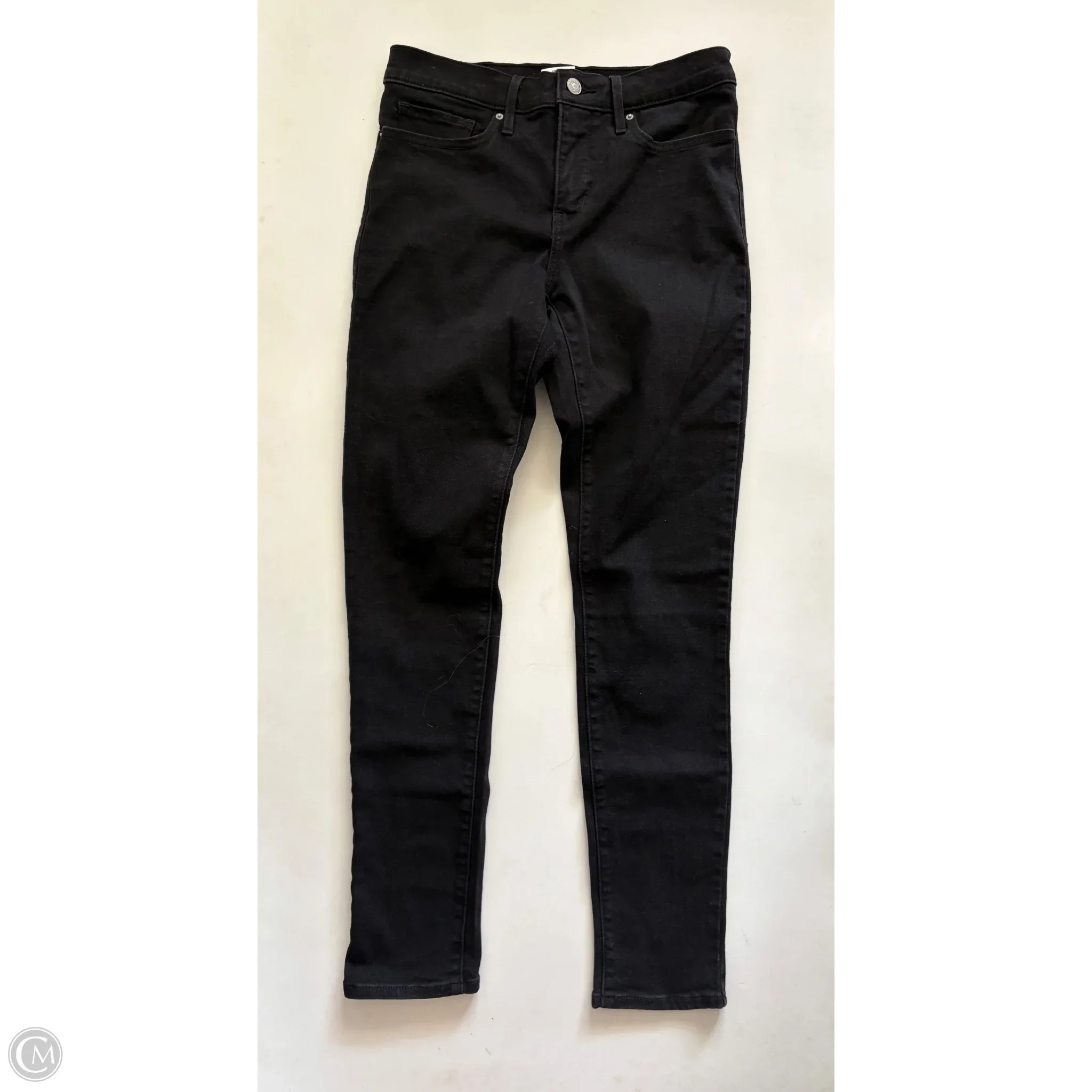 Jeans Skinny By Levis In Black, Size: 4 - Image 1