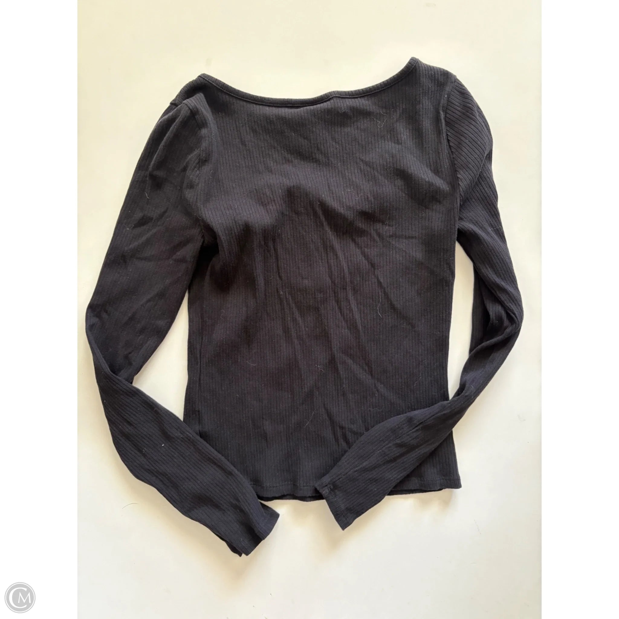 Top Long Sleeve By Ana In Black, Size: S - Image 2