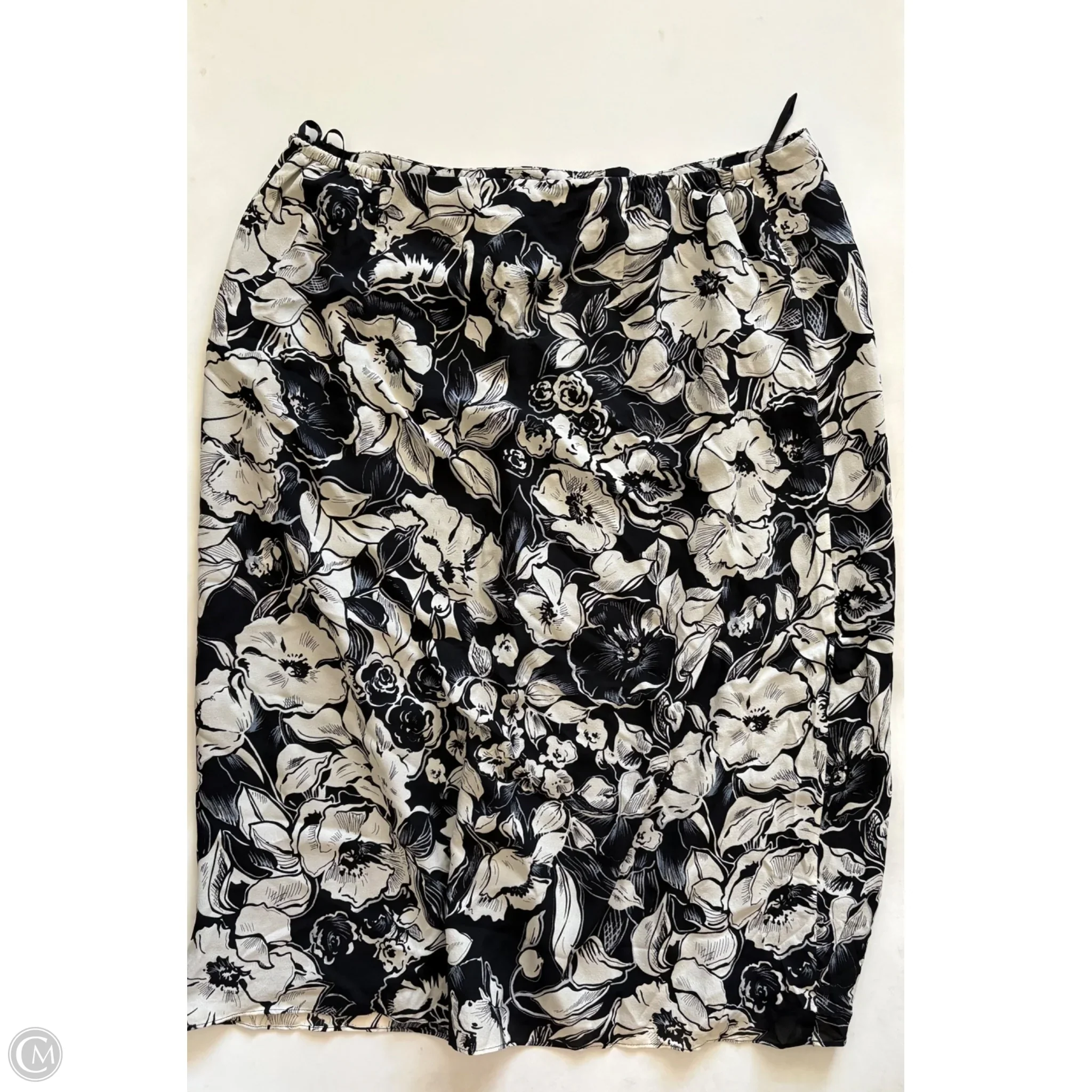 Skirt Midi By Charter Club In Black & White, Size: 18 - Image 2
