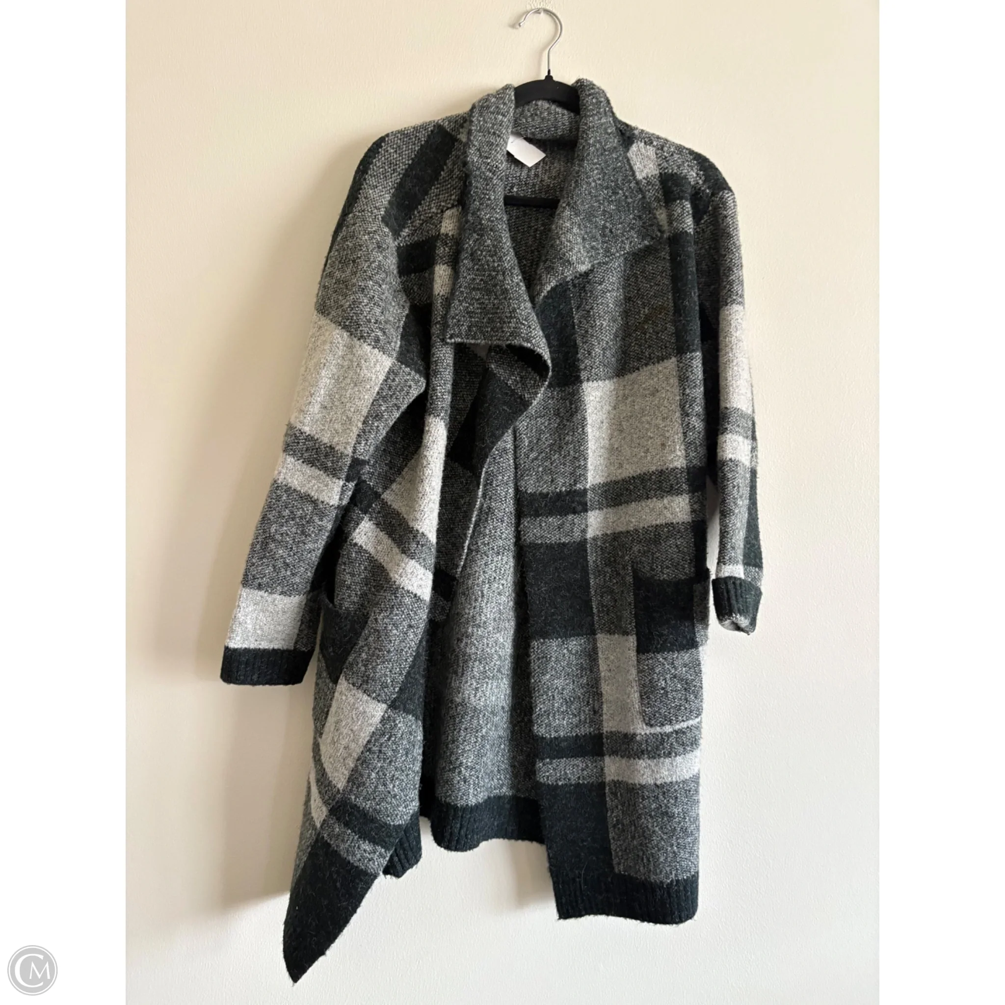 Sweater Cardigan By Anama In Grey, Size: M - Image 1