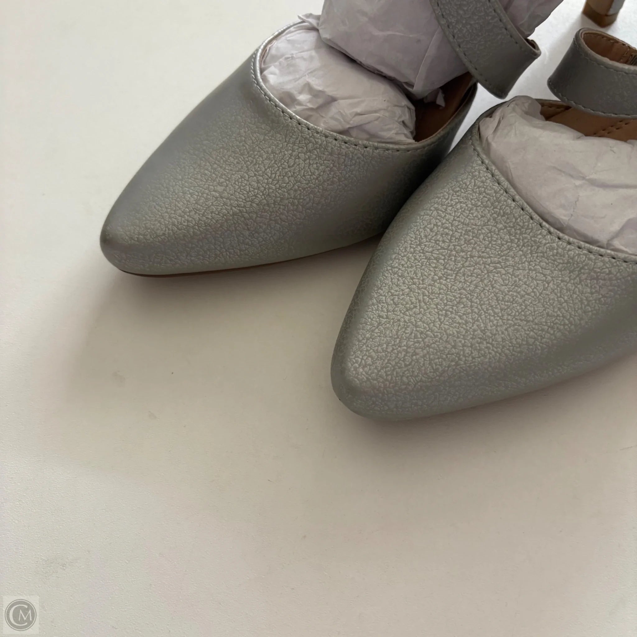 Shoes Heels Block By Cato In Silver, Size: 8 - Image 3