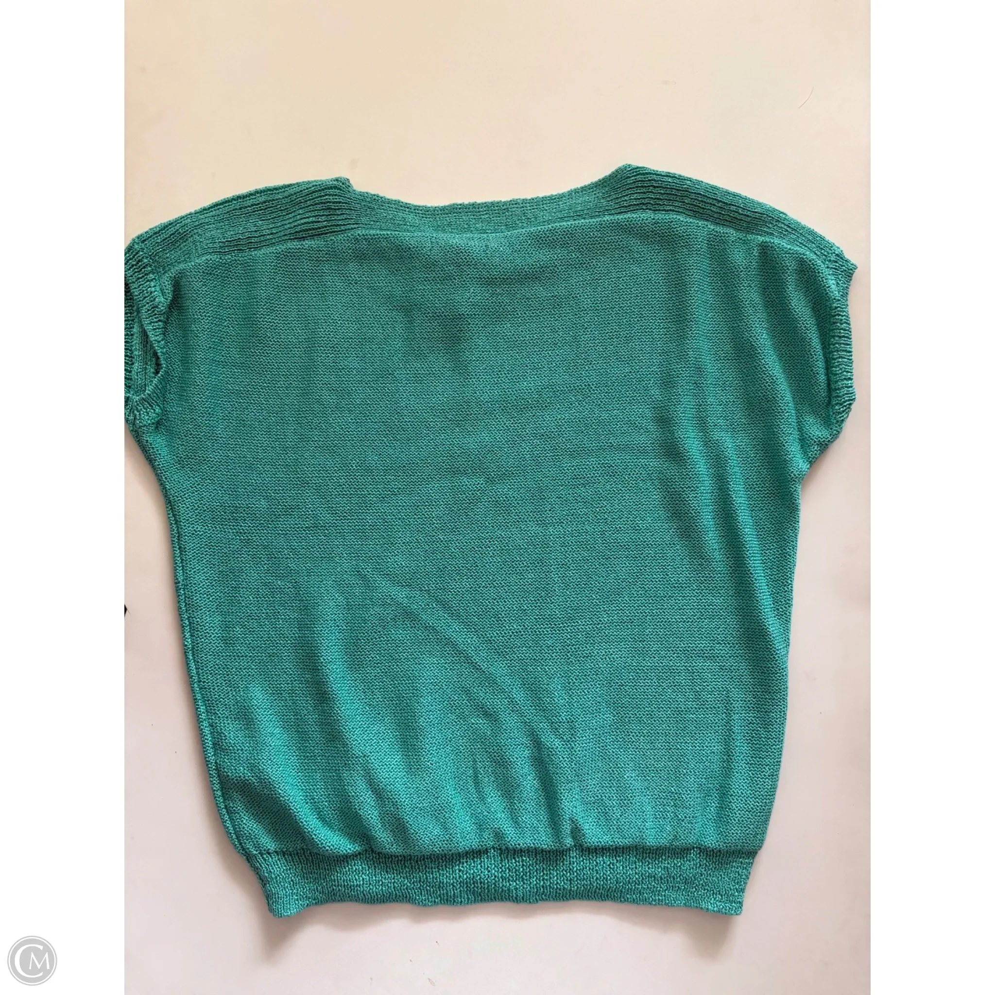 Sweater Short Sleeve By Chaps In Blue, Size: Xl - Image 2