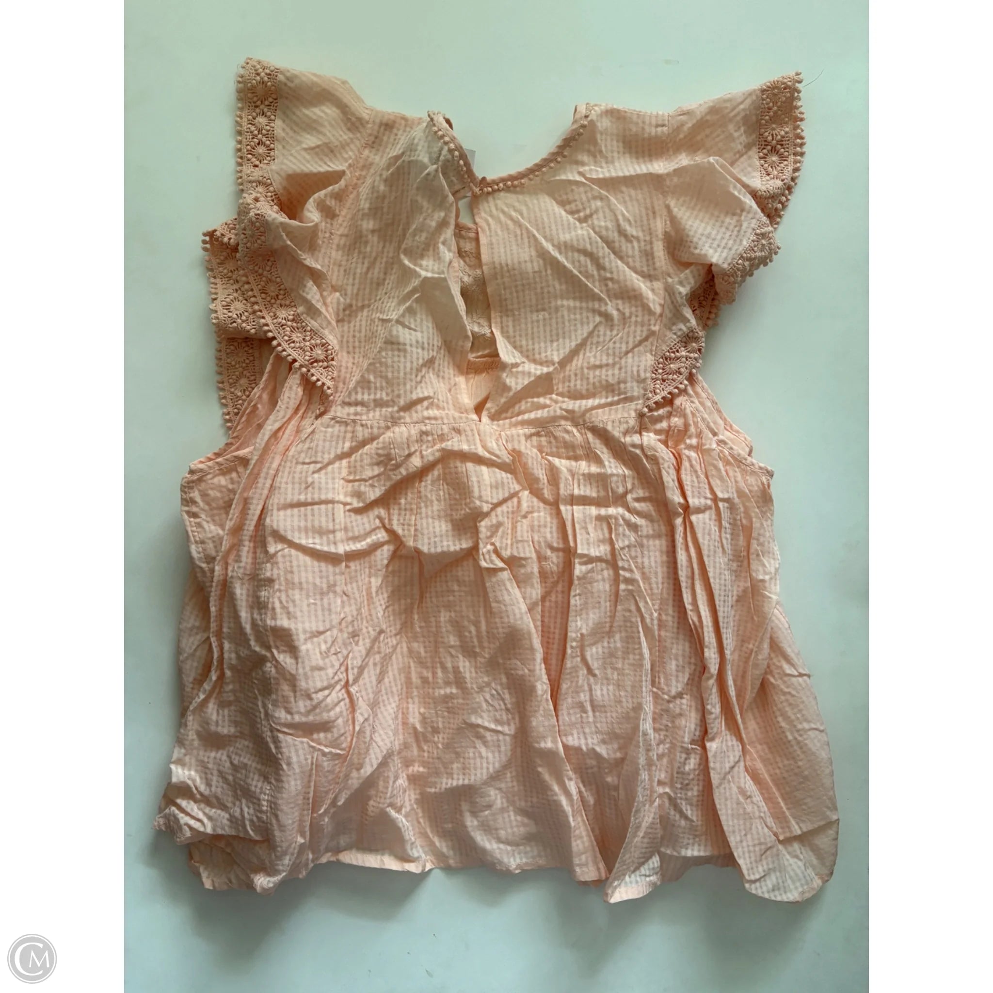 Top Sleeveless By Wonderly In Peach, Size: L - Image 2