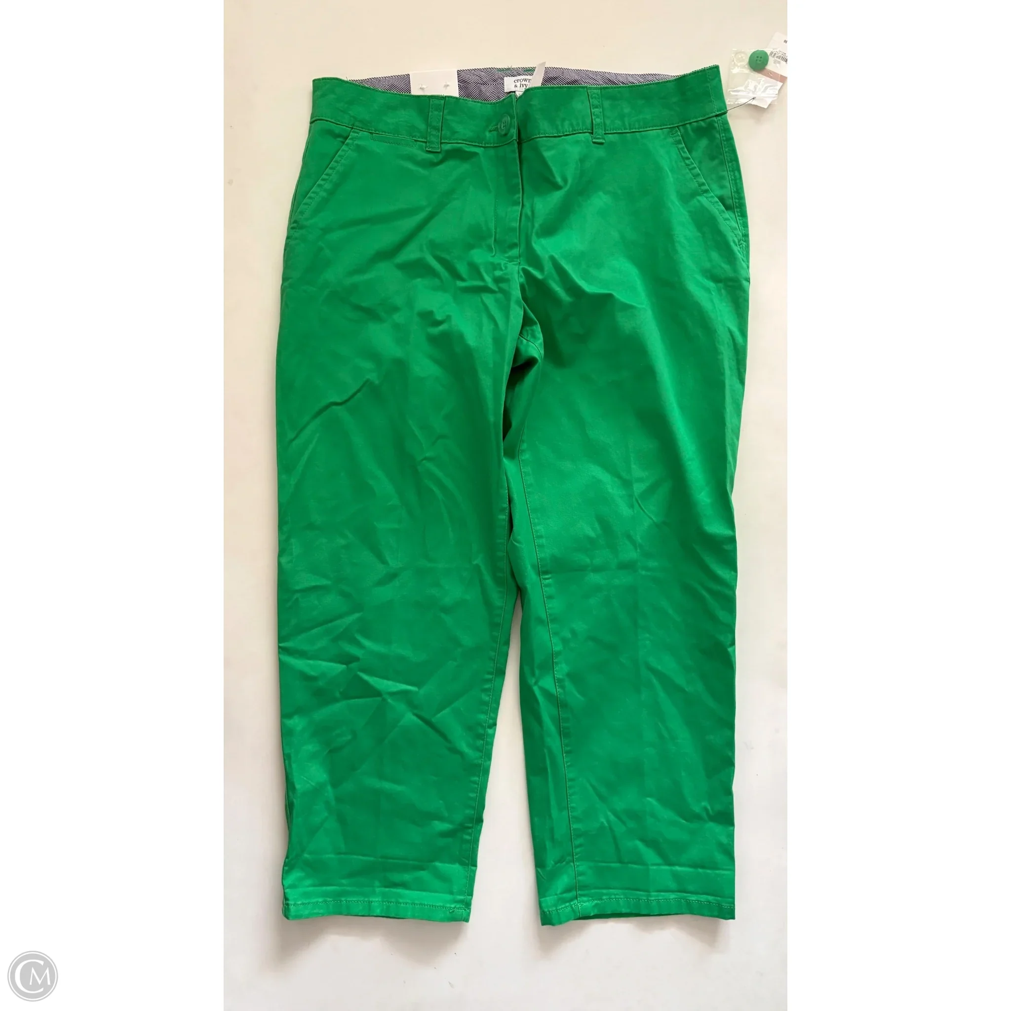 Pants Chinos & Khakis By Crown And Ivy In Green, Size: 12 - Image 1