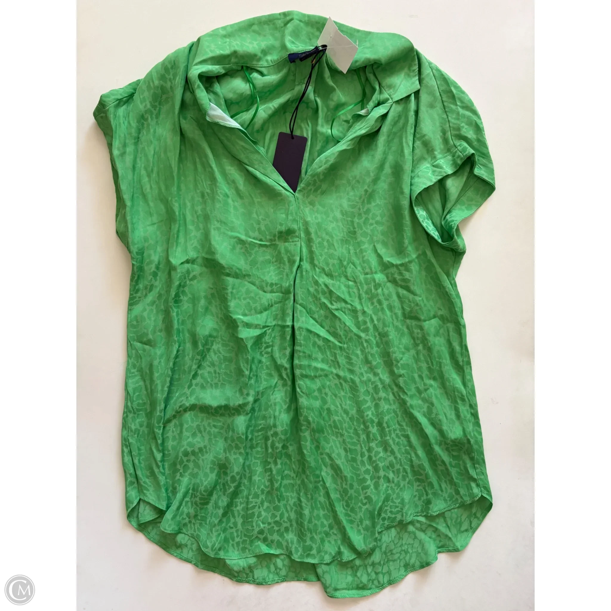 Blouse Short Sleeve By Rachel Roy In Green, Size: S - Image 1