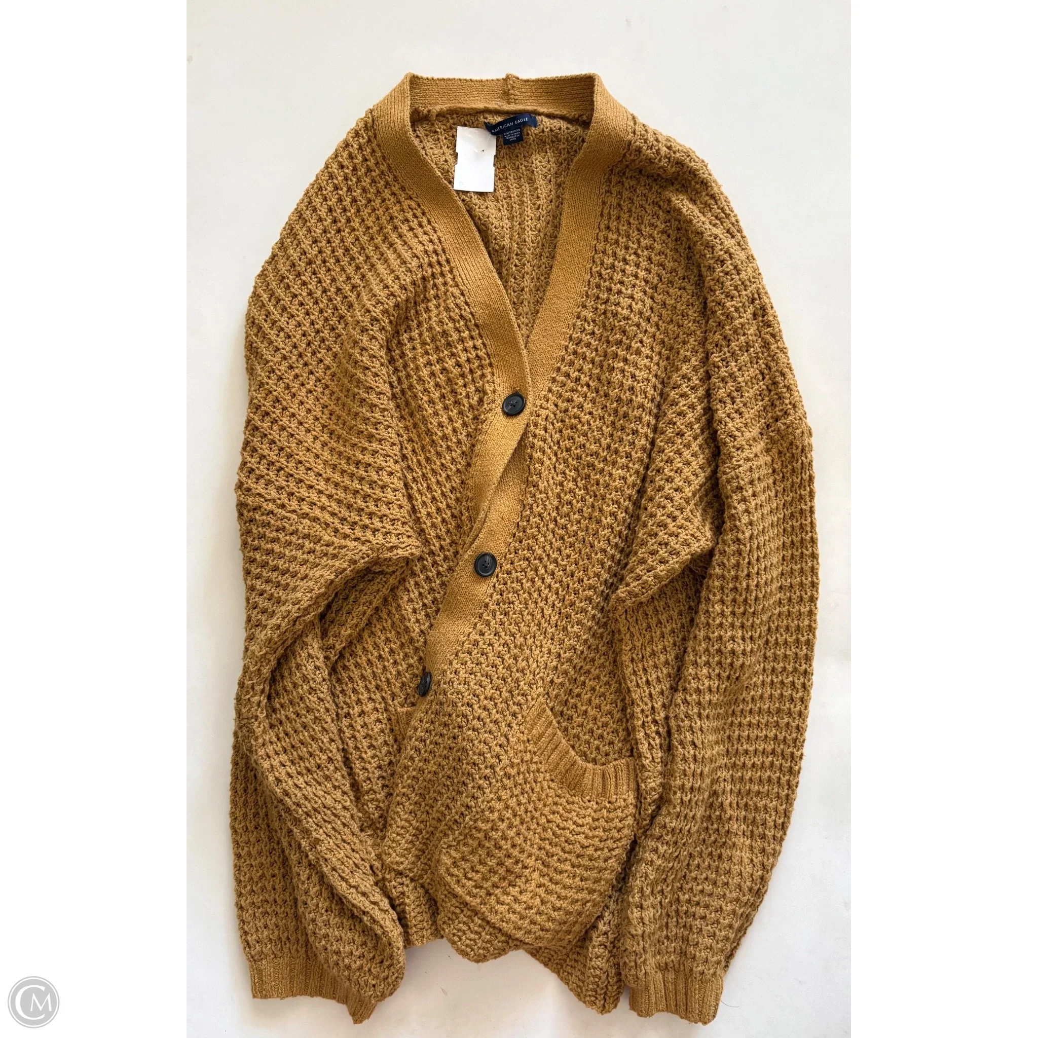 Sweater Cardigan By American Eagle In Brown, Size: 2x - Image 1
