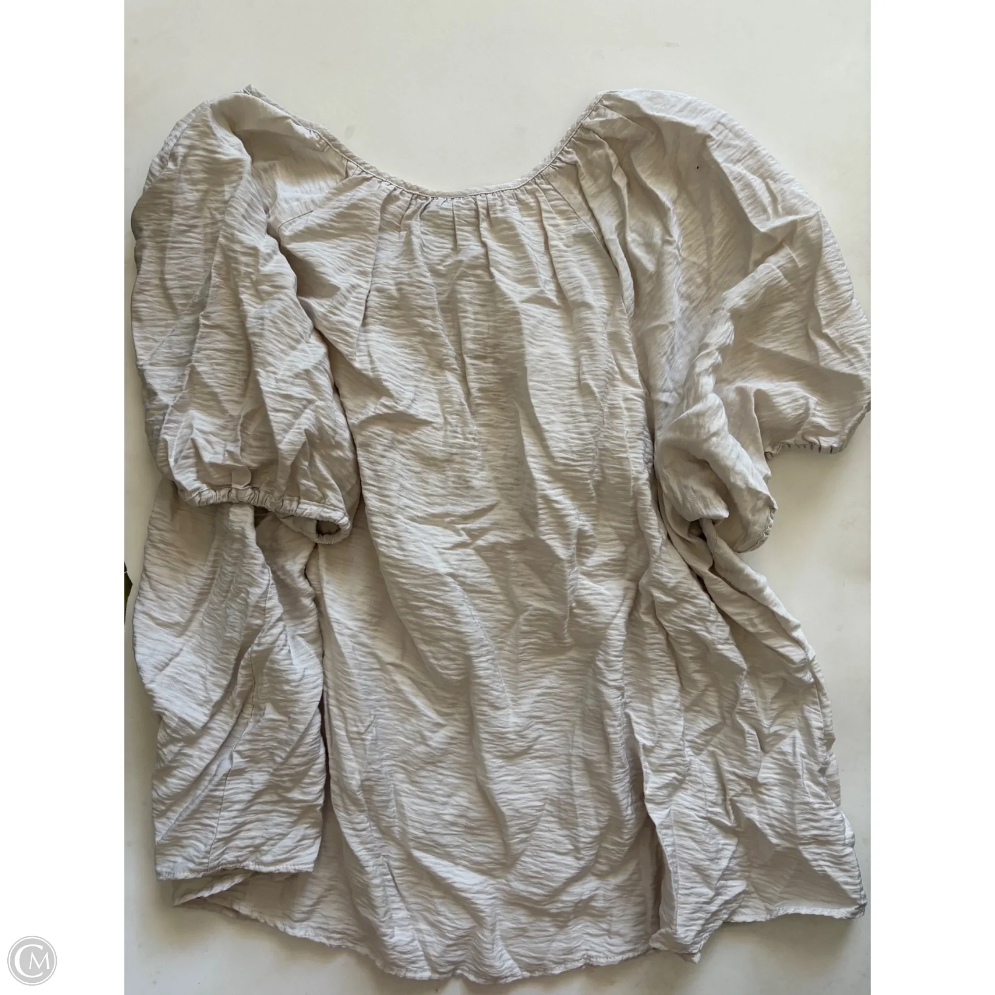 Top Short Sleeve By Ava & Viv In Cream, Size: 2x - Image 2