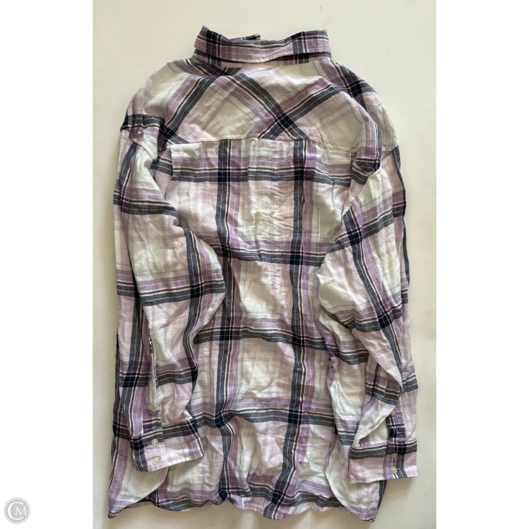Top Long Sleeve By Sonoma In Plaid Pattern, Size: 2x - Image 2