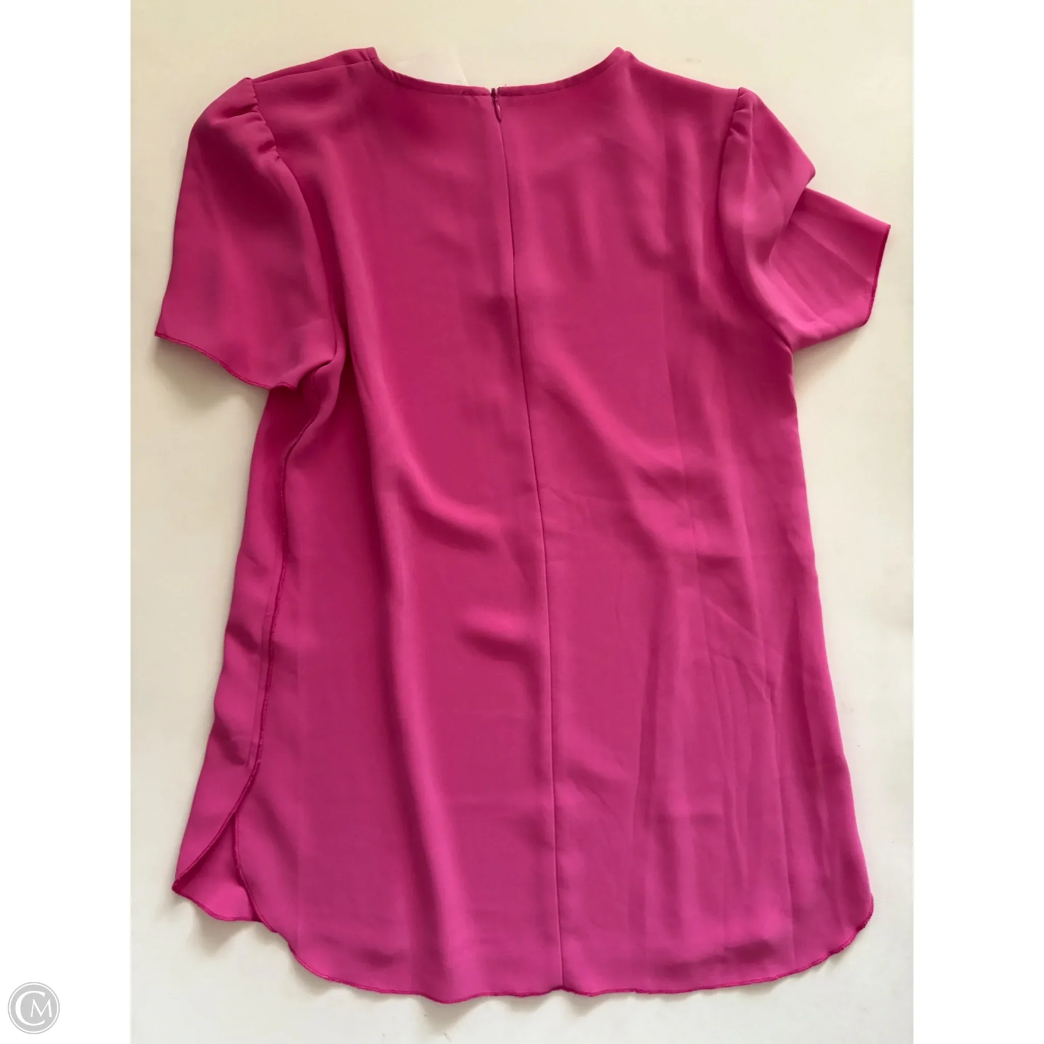 Blouse Short Sleeve By Tahari In Pink, Size: Xs - Image 2