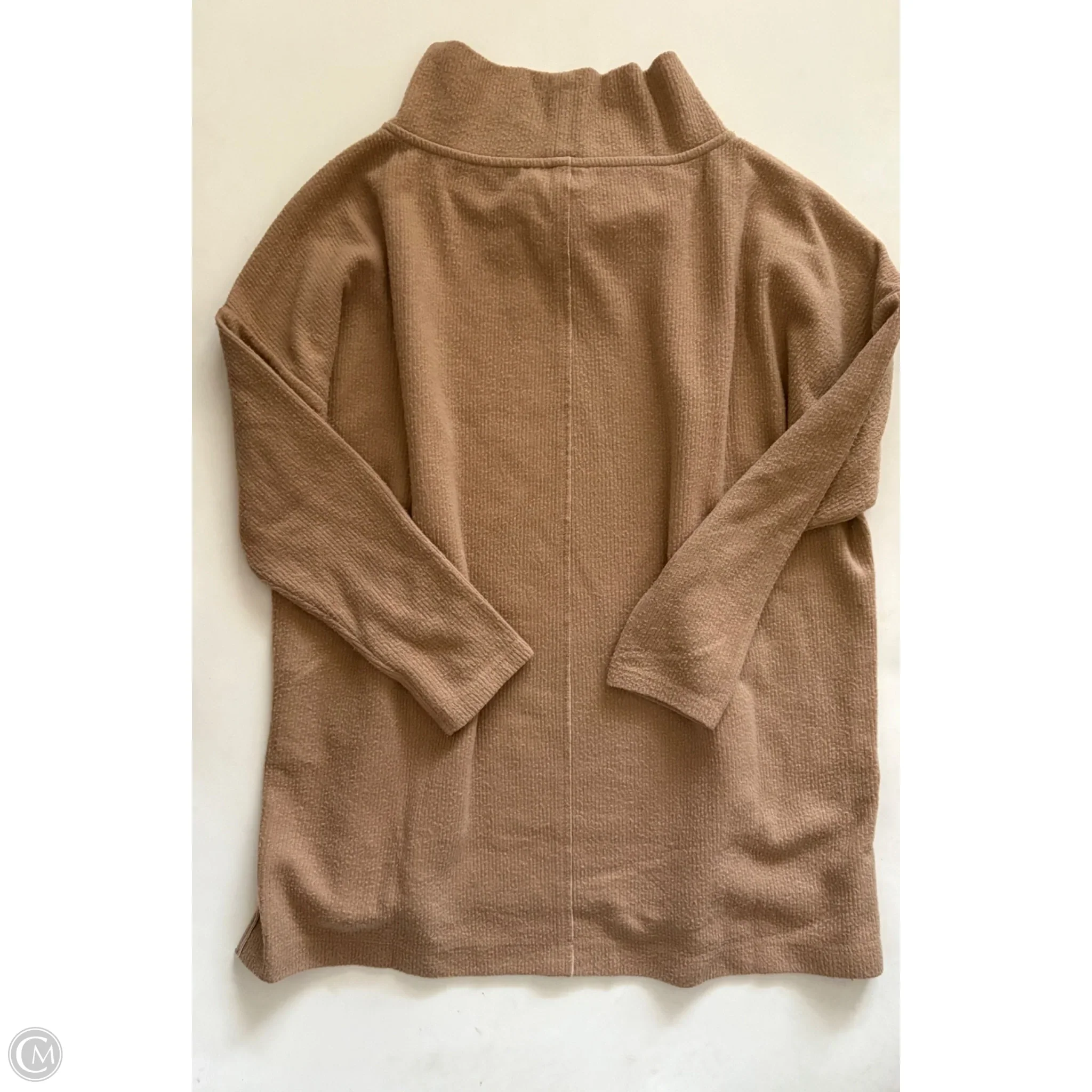Top Long Sleeve By Anthropologie In Tan, Size: S - Image 2