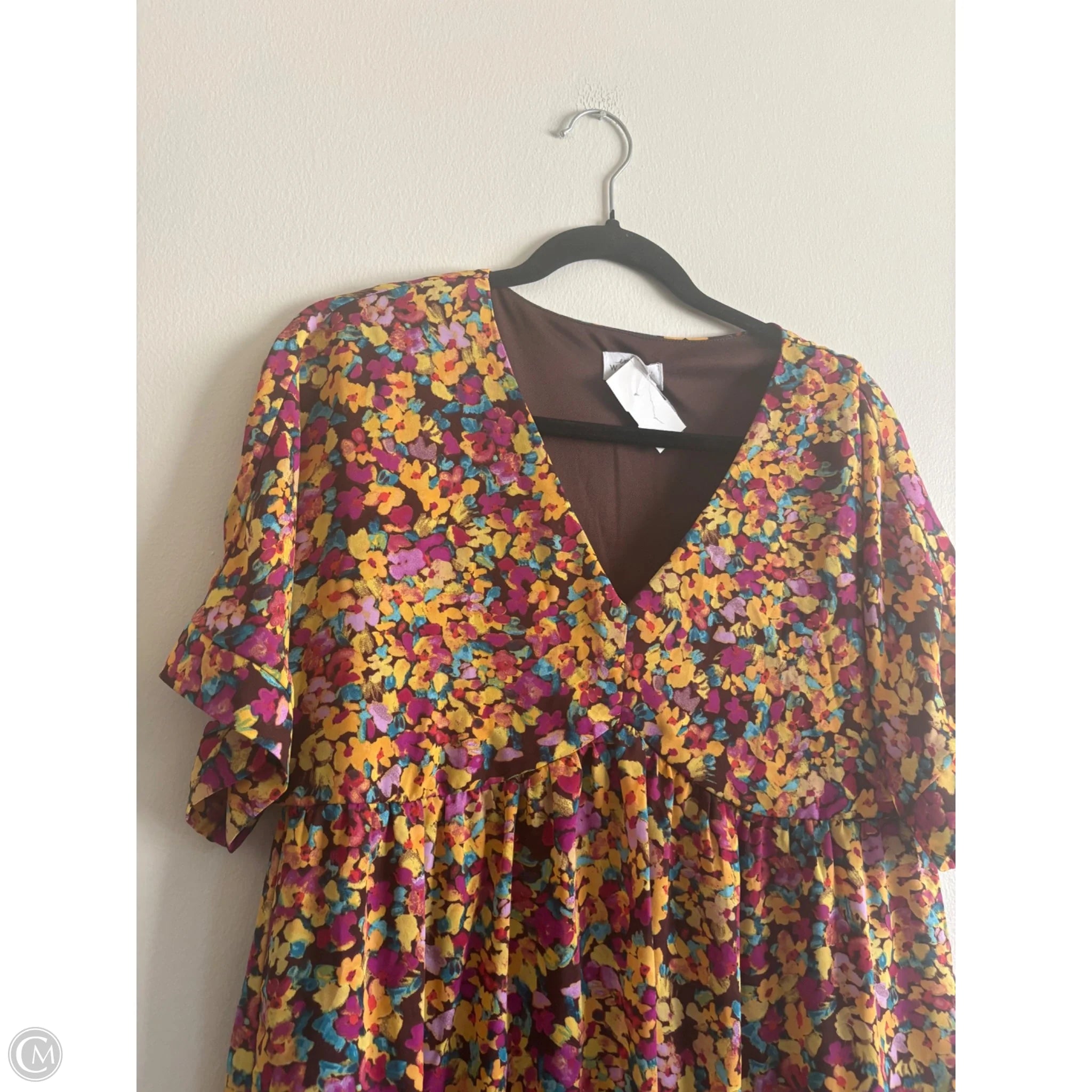 Dress Casual Midi By Emily Wonder In Floral Print, Size: S - Image 3