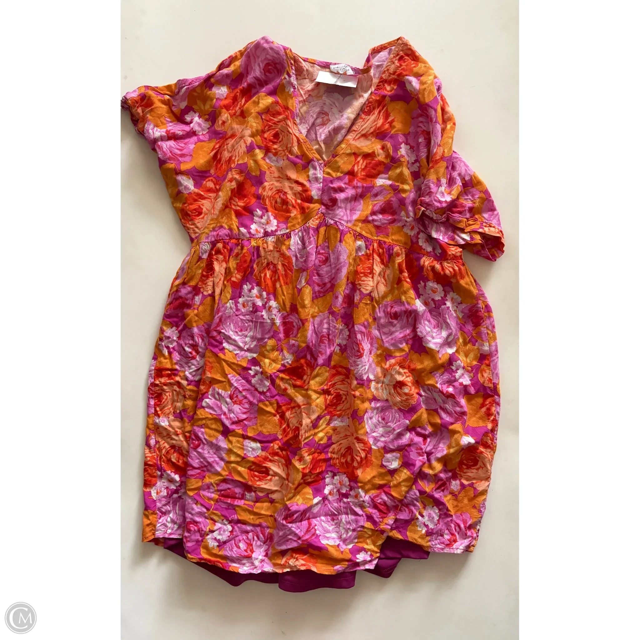 Dress Casual Midi By Emily Wonder In Pink, Size: M - Image 1