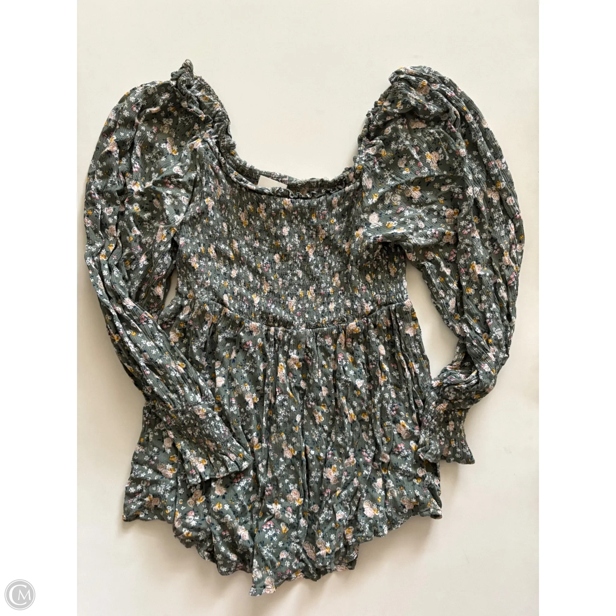 Top Long Sleeve By Jodifl In Green, Size: S - Image 2