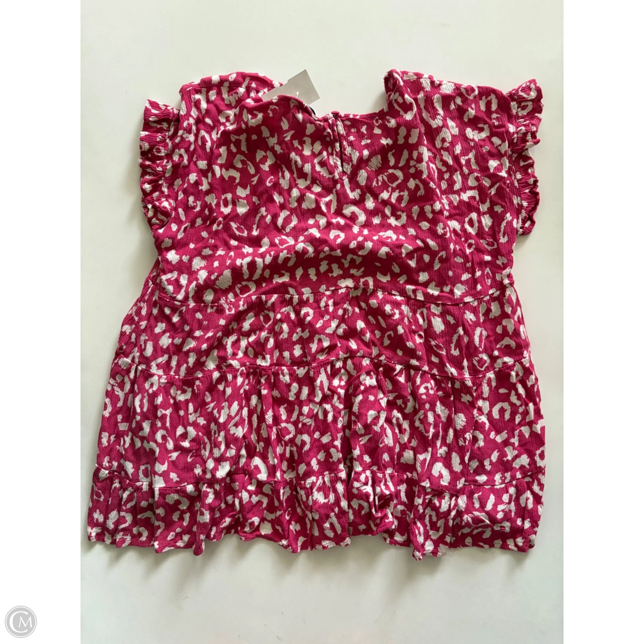 Top Short Sleeve By Andree By Unit In Pink, Size: M - Image 2