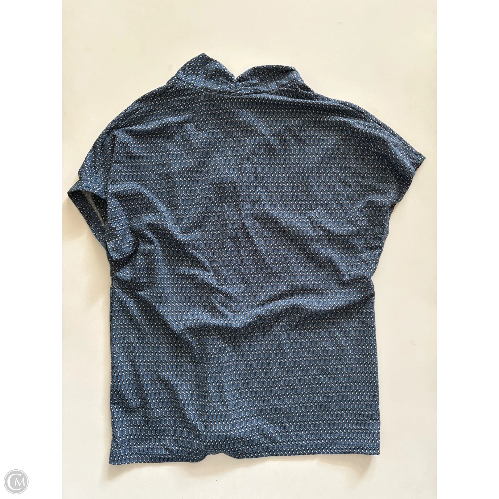 Blouse Short Sleeve By H&m In Blue, Size: S - Image 2